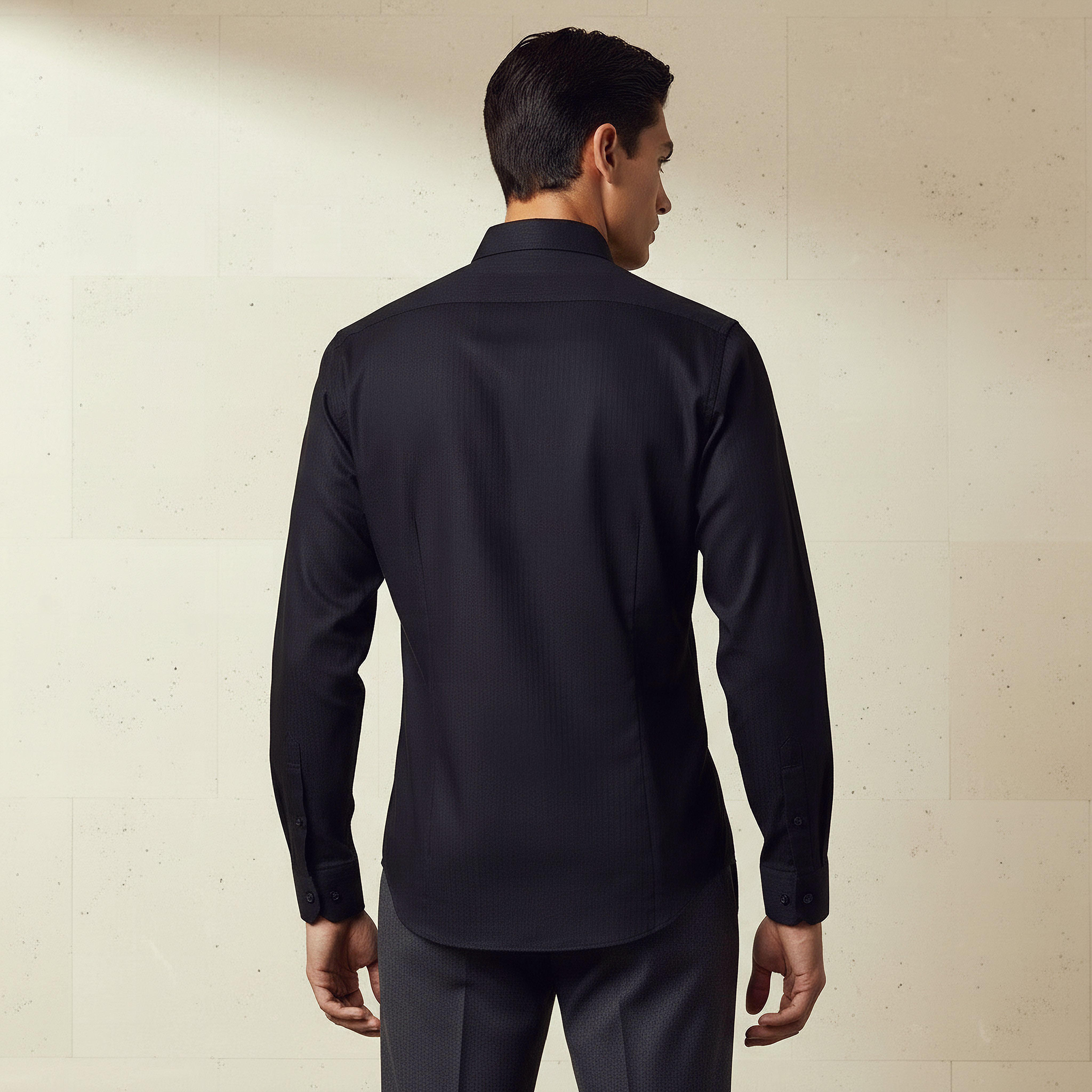 Men Regular Fit Collared Striped Long Sleeve Shirt-men-clothing-shirts-image-3