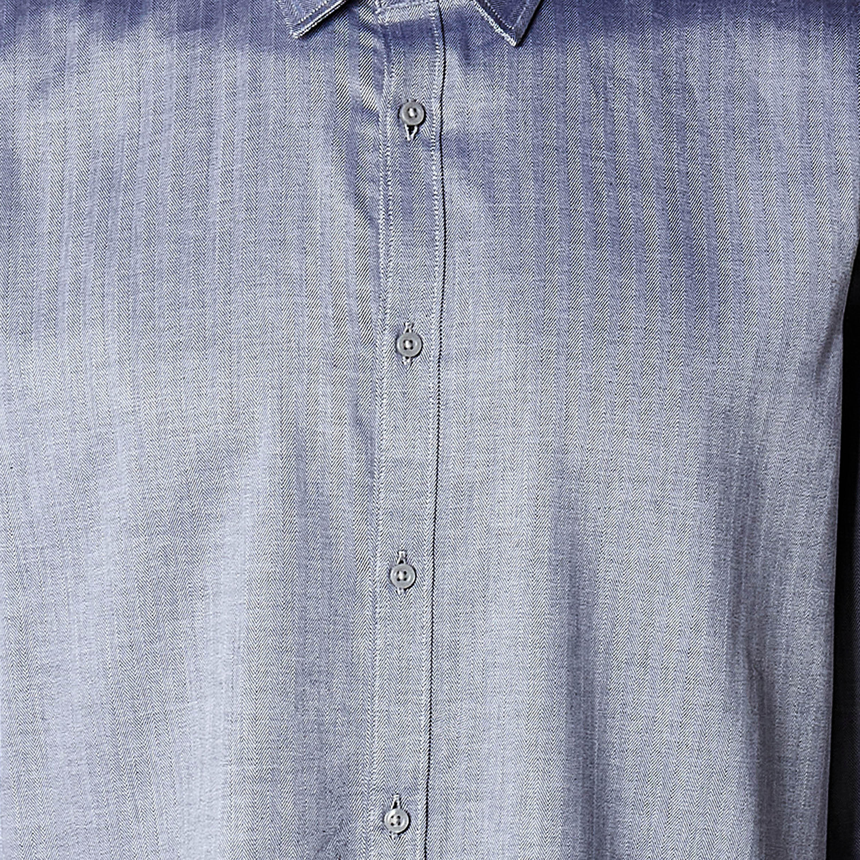 Men Regular Fit Collared Striped Long Sleeve Shirt-men-clothing-shirts-image-2