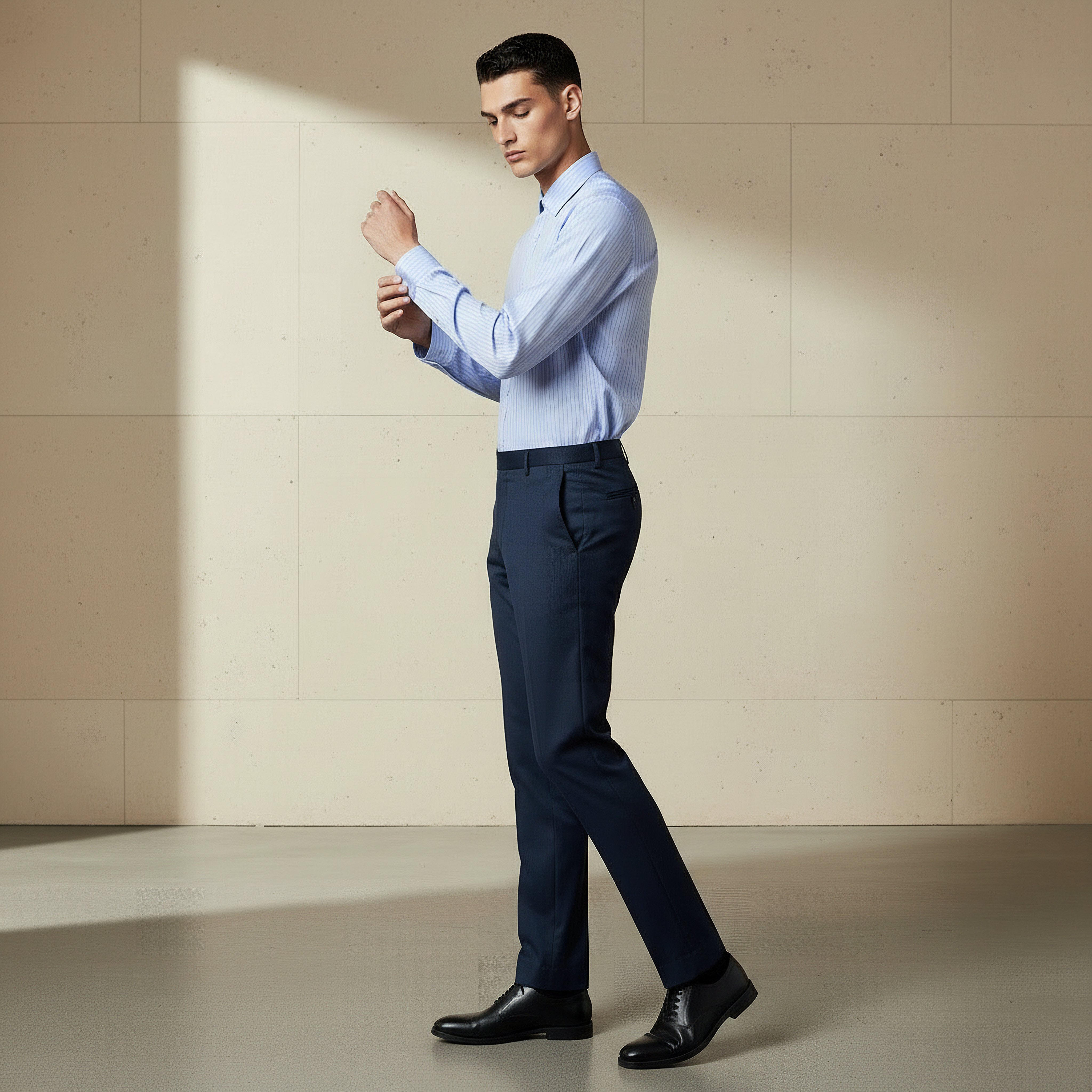 قميص رجالي مخطط بأكمام طويلة وياقة وقصة عادية-men-clothing-shirts-image-3