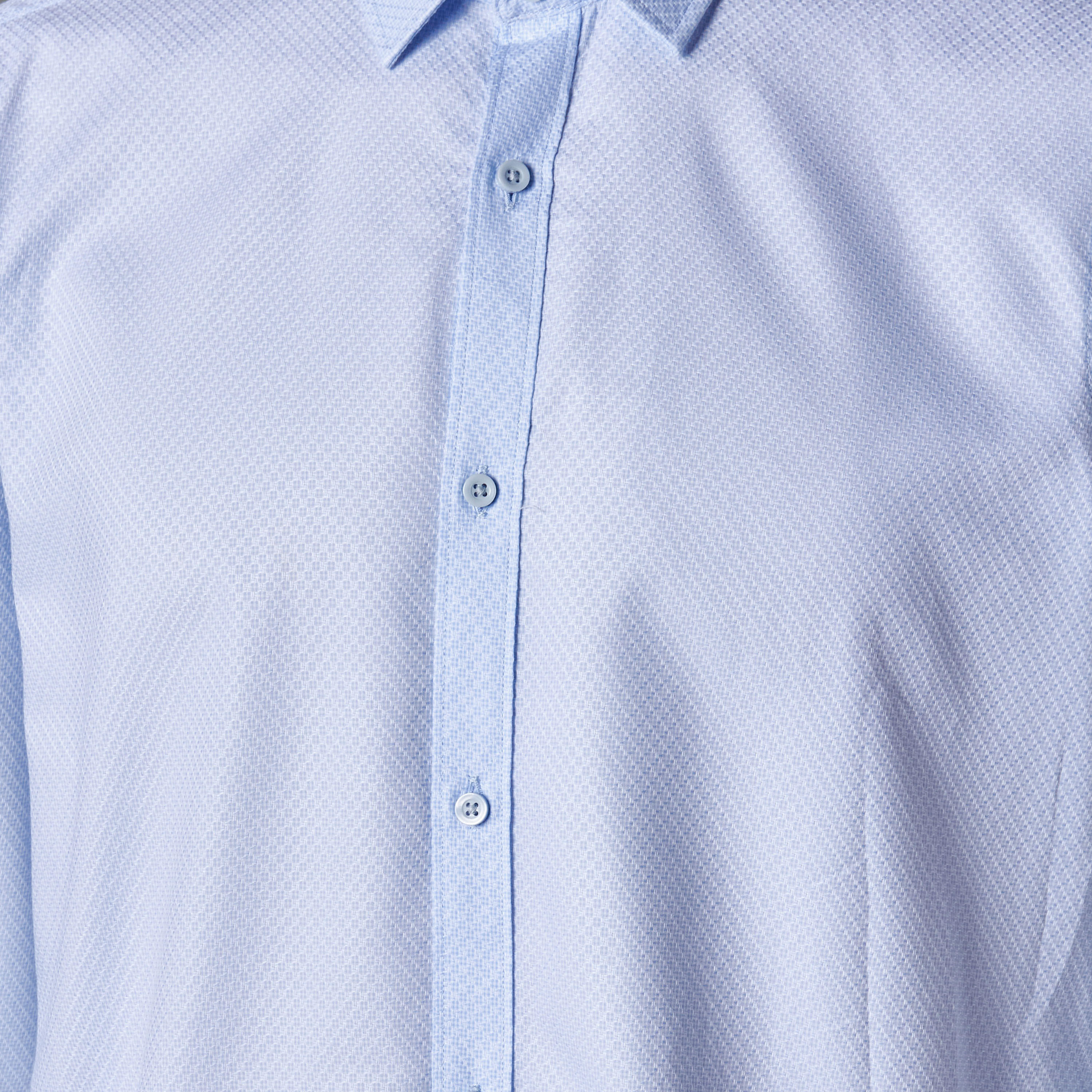 Men Regular Fit Collared Textured Long Sleeves Shirt-men-clothing-shirts-image-4