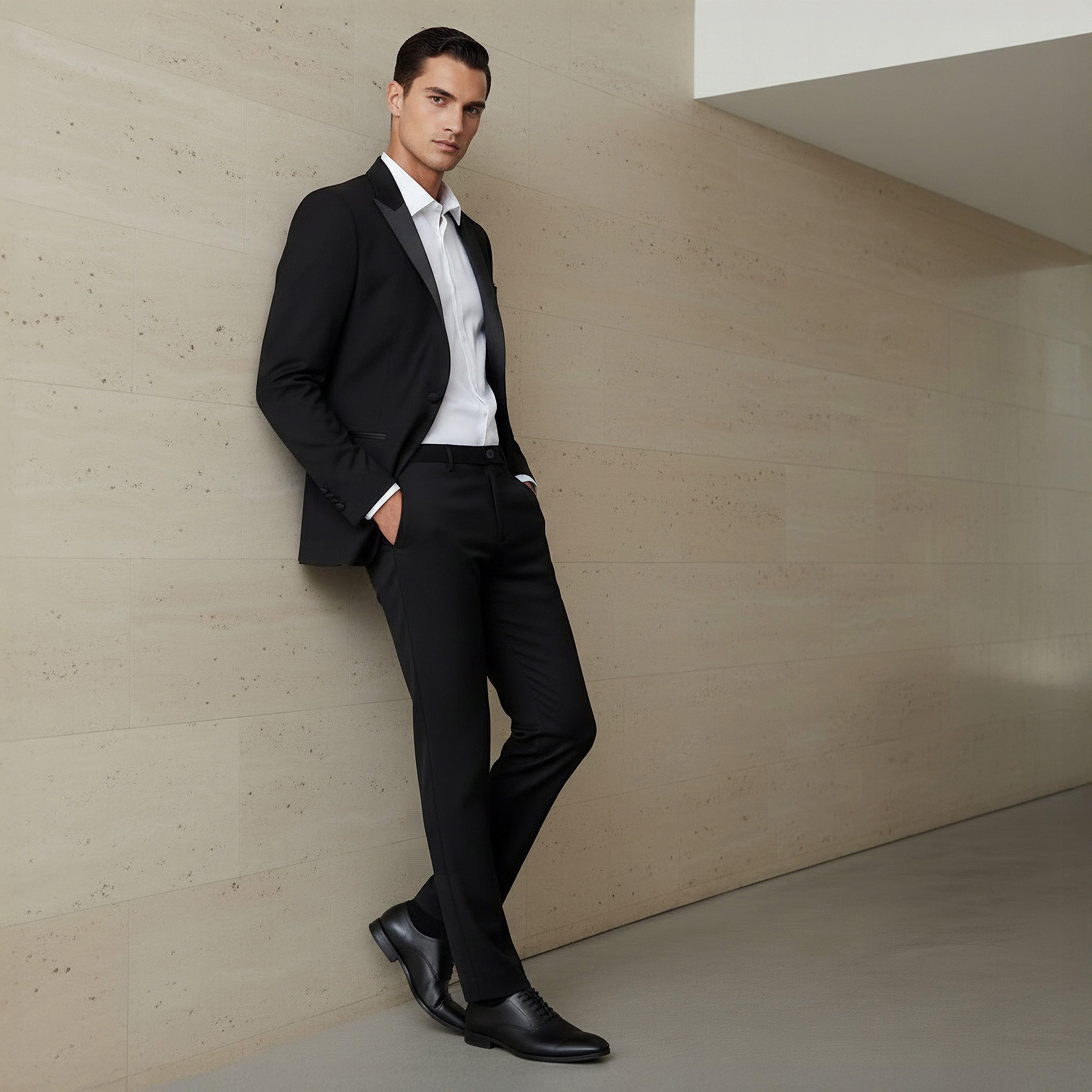 بنطلون بقصة عادية وخصر مرن-men-clothing-coordsets-image-3
