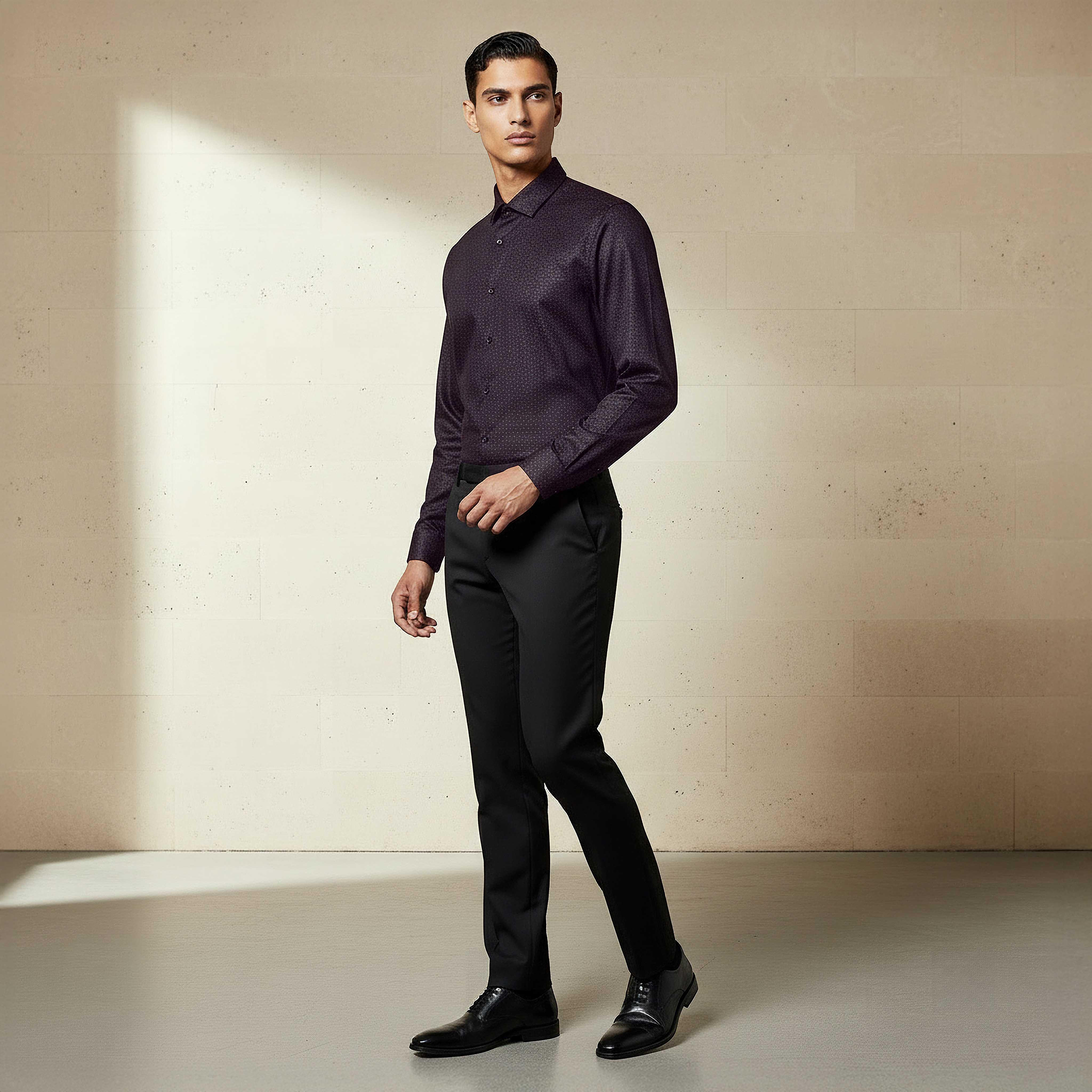 Men Slim Fit Collared Printed Long Sleeves Shirt-PROMO_SP_SA_2FOR169_110625-image-2