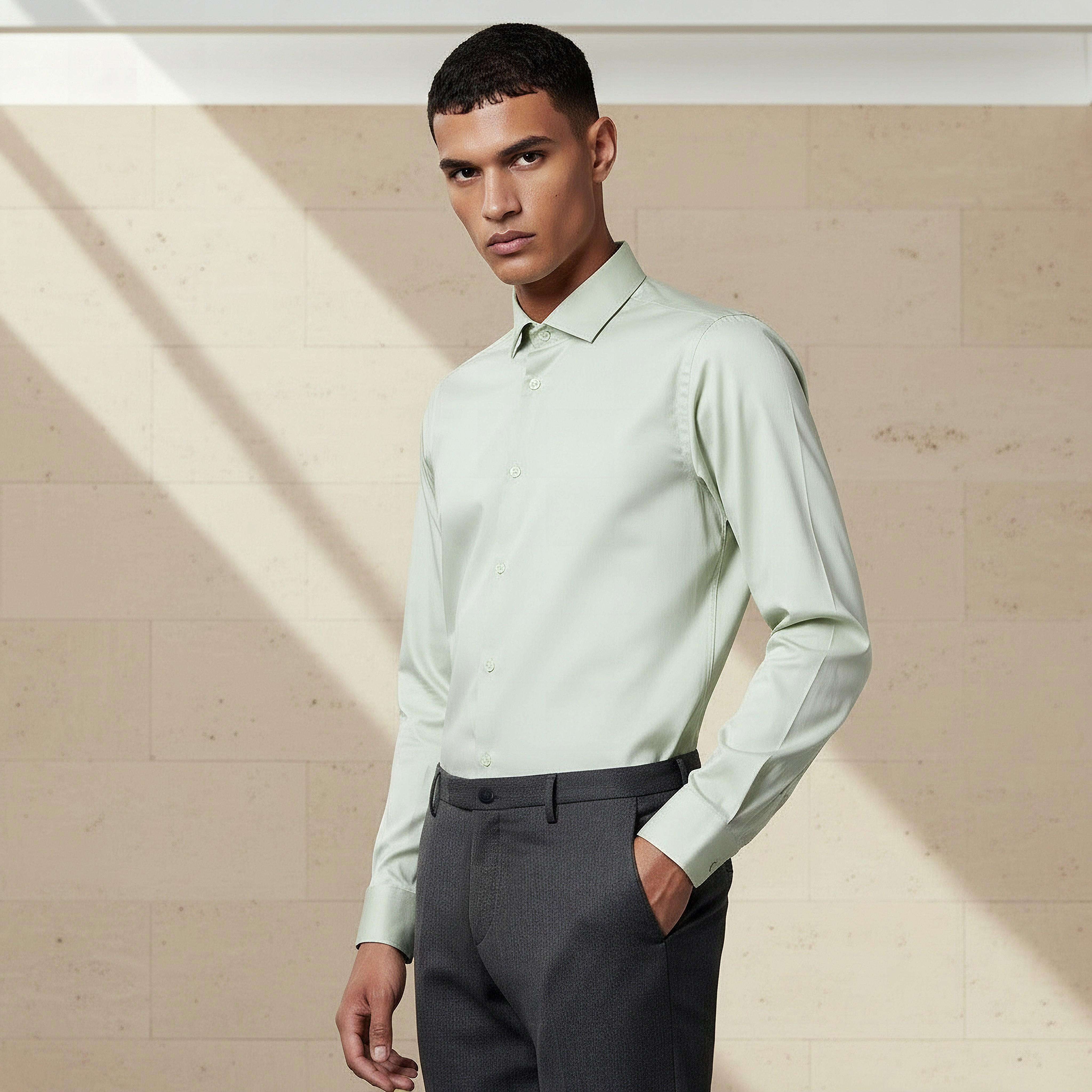 Men Regular Fit Collared Long Sleeve Shirt-PROMO_SP_SA_2FOR169_110625-image-1