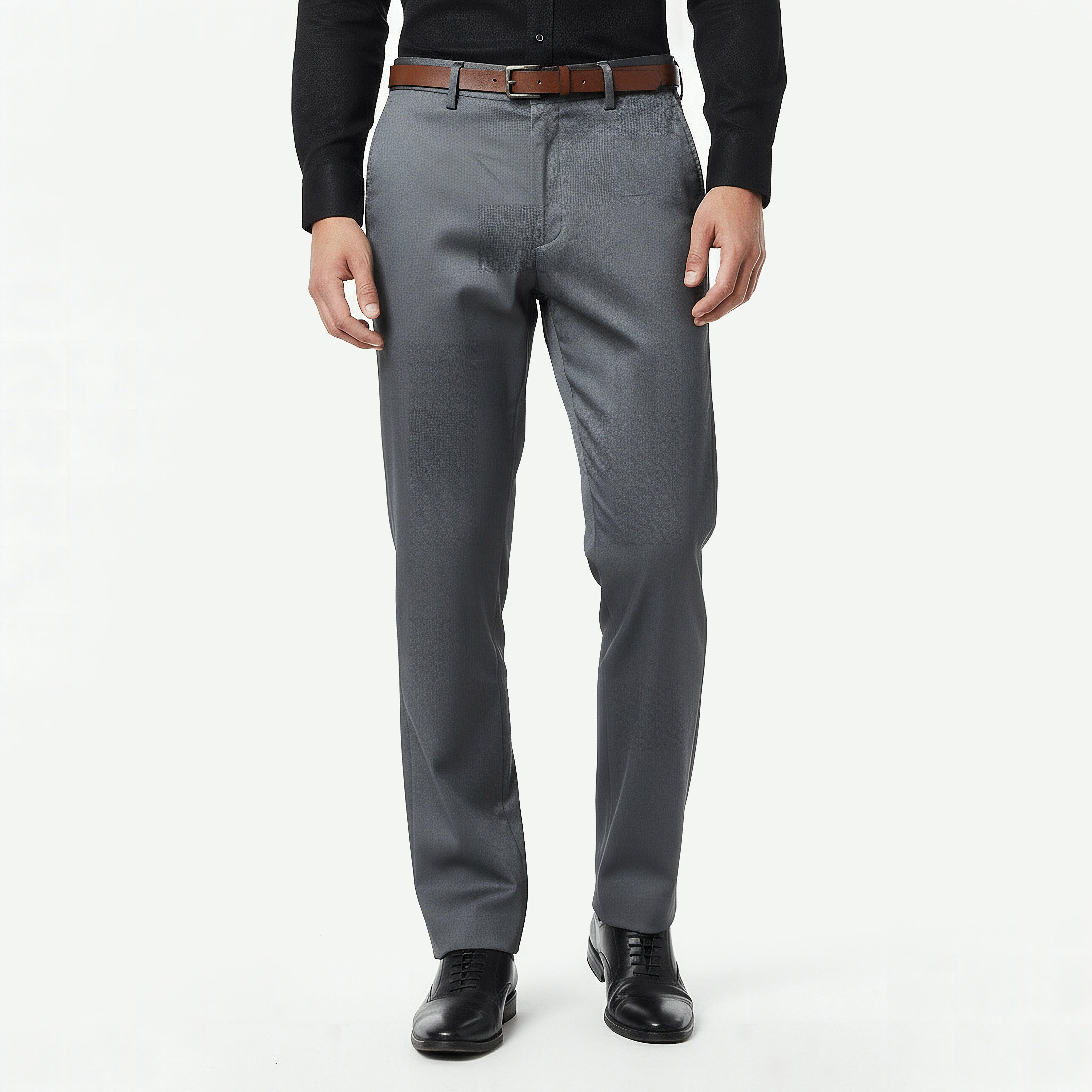Regular Fit Flexi Waist Formal Trousers-men-clothing-bottoms-trousersandchinos-trousers-image-4