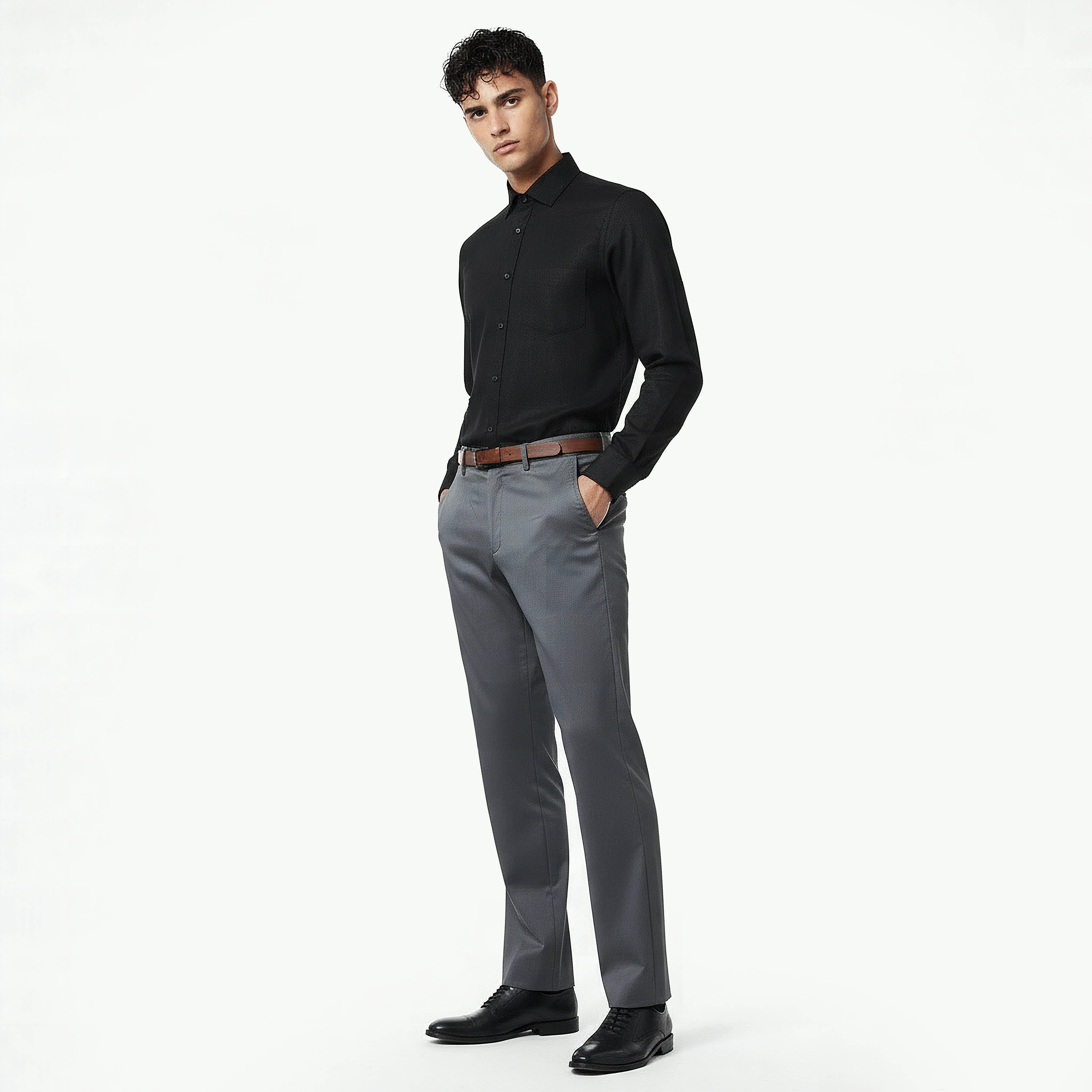 Regular Fit Flexi Waist Formal Trousers-men-clothing-bottoms-trousersandchinos-trousers-image-5