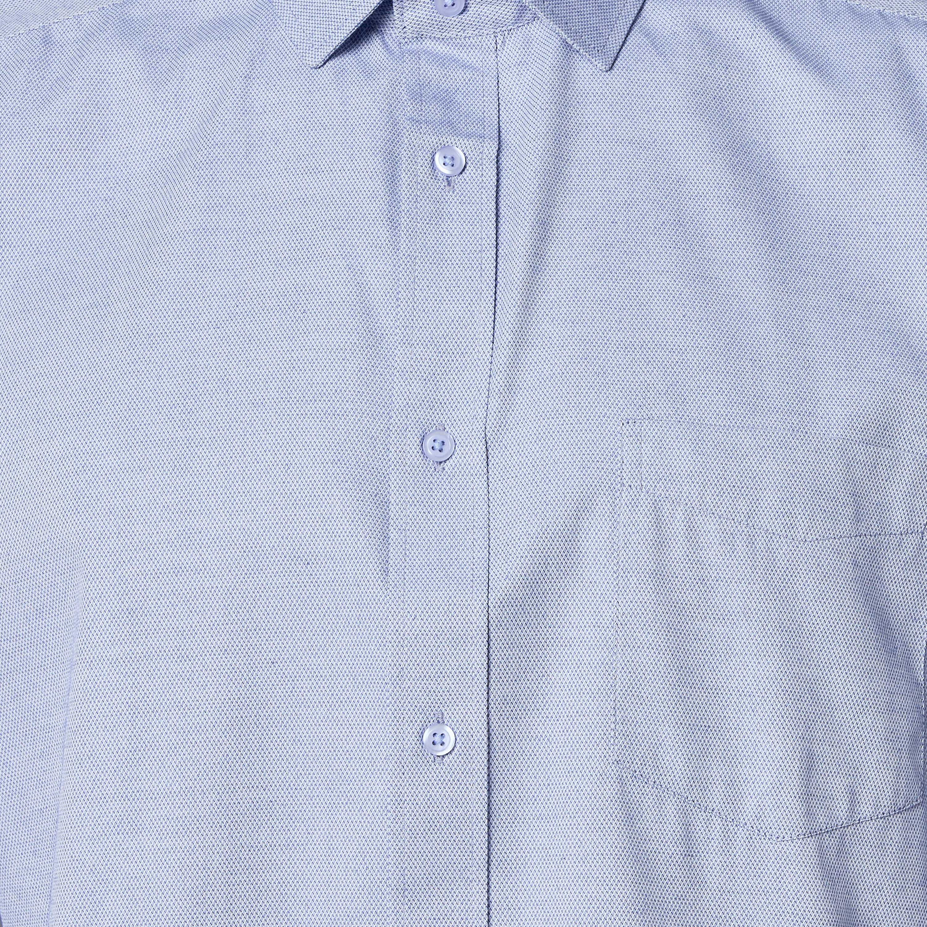 قميص بارز الملمس بقصّة عادية وياقة عادية وأكمام طويلة للرجال-men-clothing-shirts-image-3