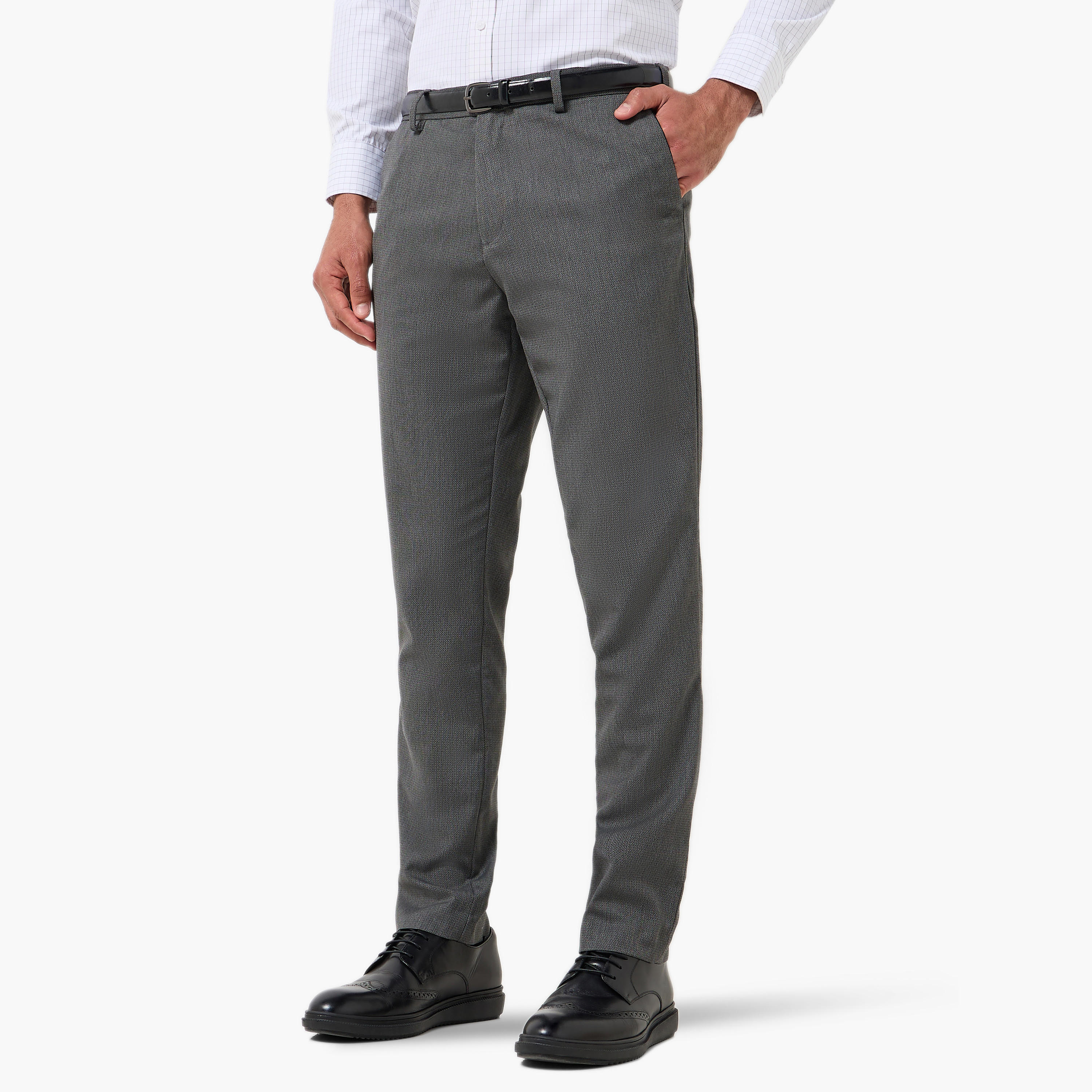 Slim Fit Flexi Waist Formal Trousers-men-clothing-bottoms-trousersandchinos-trousers-image-2