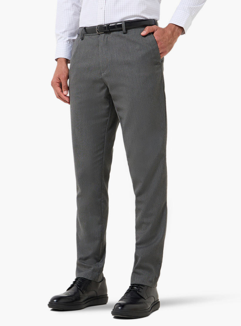 Slim Fit Flexi Waist Formal Trousers-men-clothing-bottoms-trousersandchinos-trousers-image-2