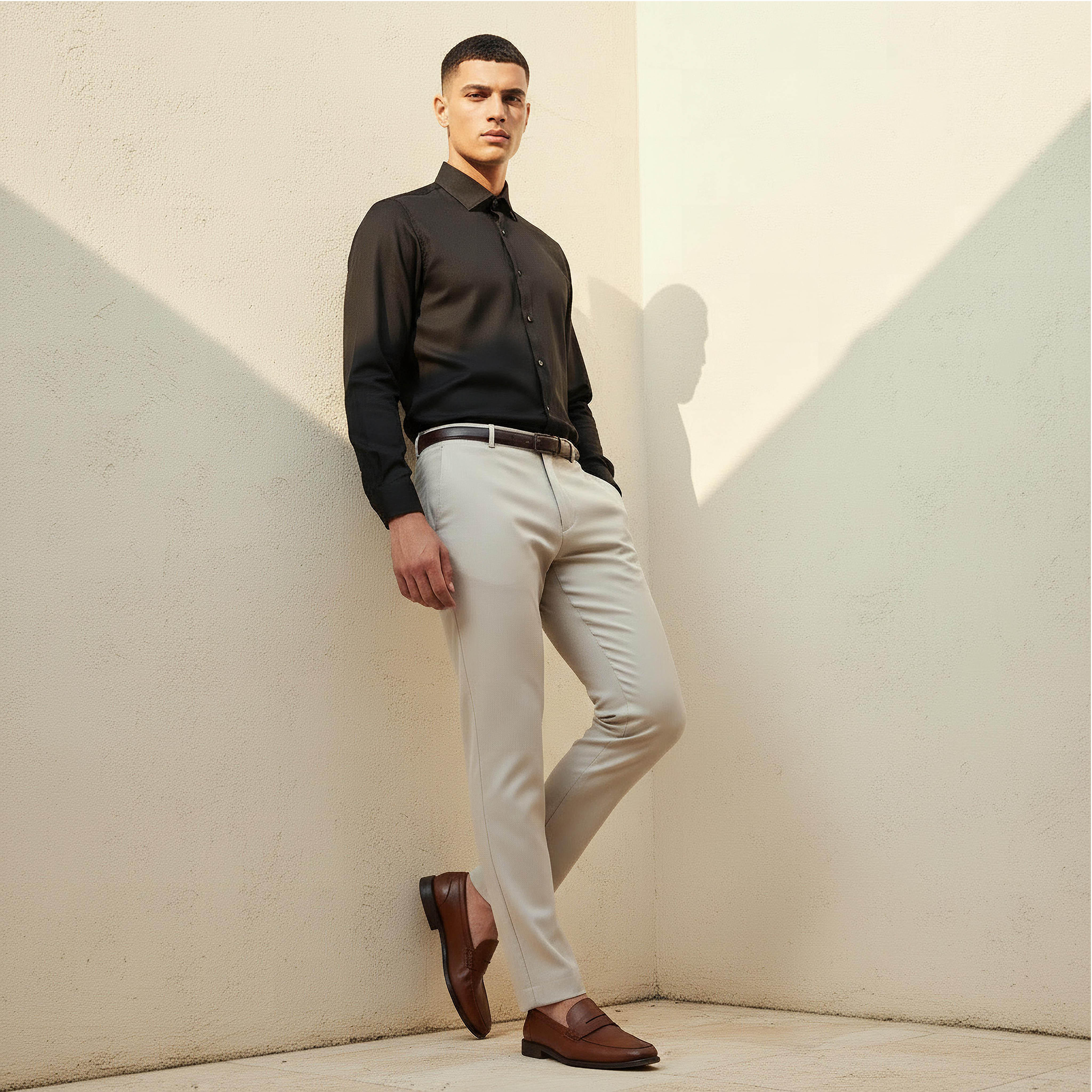 Slim Fit Flexi Waist Formal Trousers-PROMO_SP_BH_2FOR17_110625-image-3