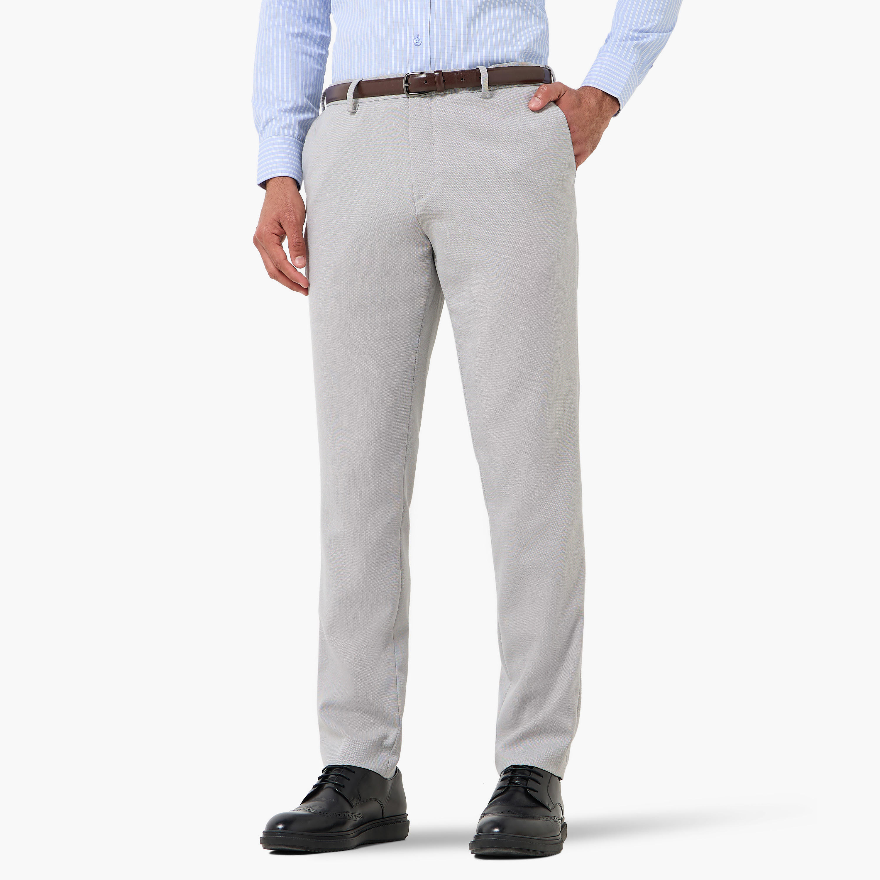Slim Fit Flexi Waist Formal Trousers-men-clothing-bottoms-trousersandchinos-trousers-image-2