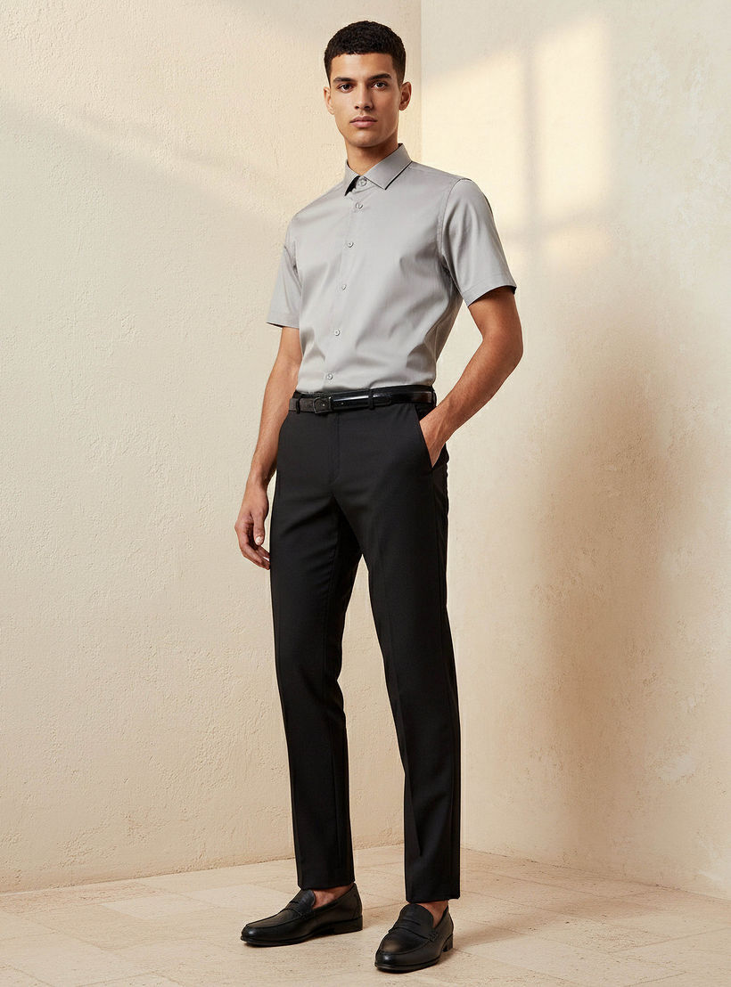 Slim Fit Flexi Waist Formal Trousers-men-clothing-bottoms-trousersandchinos-trousers-image-3