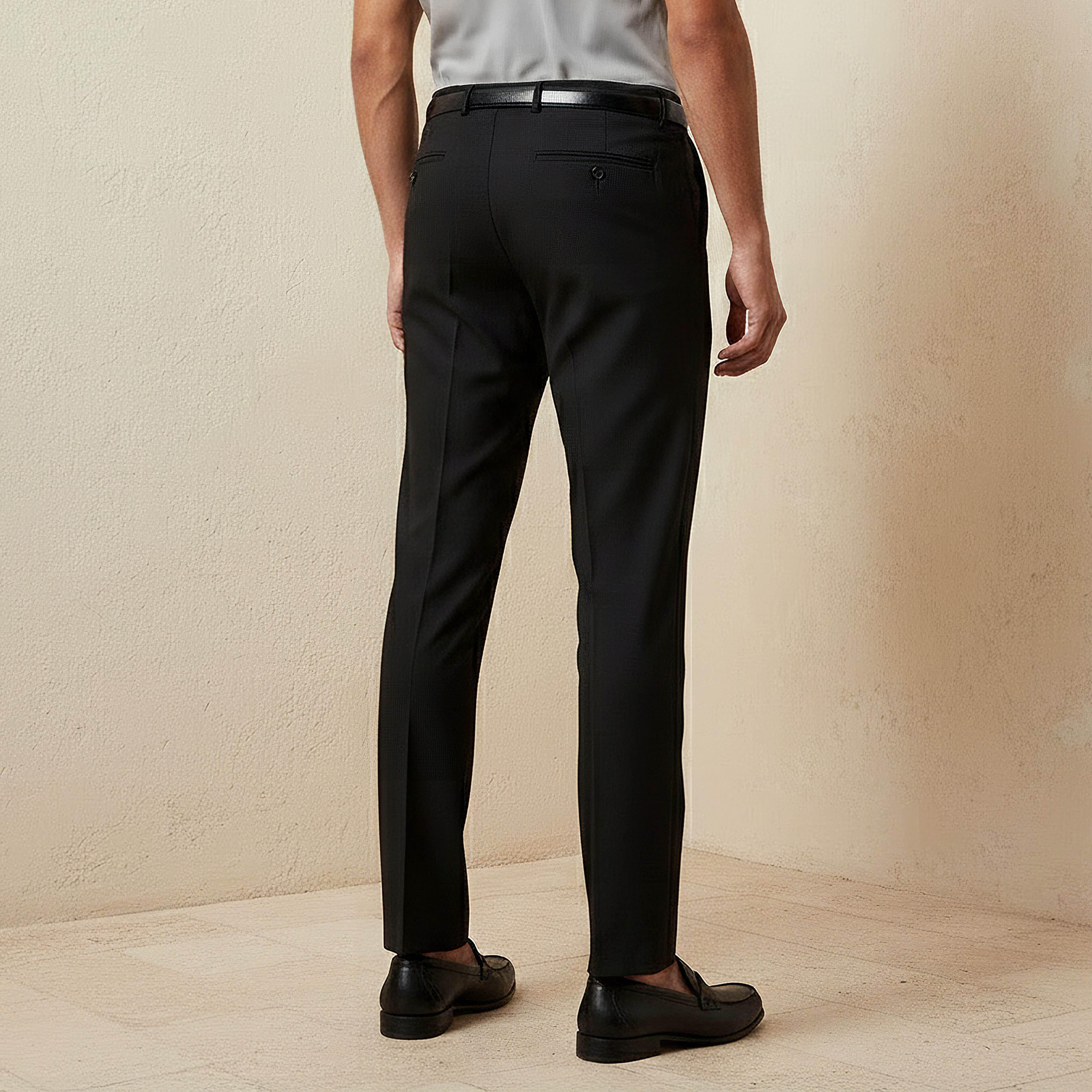 Slim Fit Flexi Waist Formal Trousers-men-clothing-bottoms-trousersandchinos-trousers-image-4