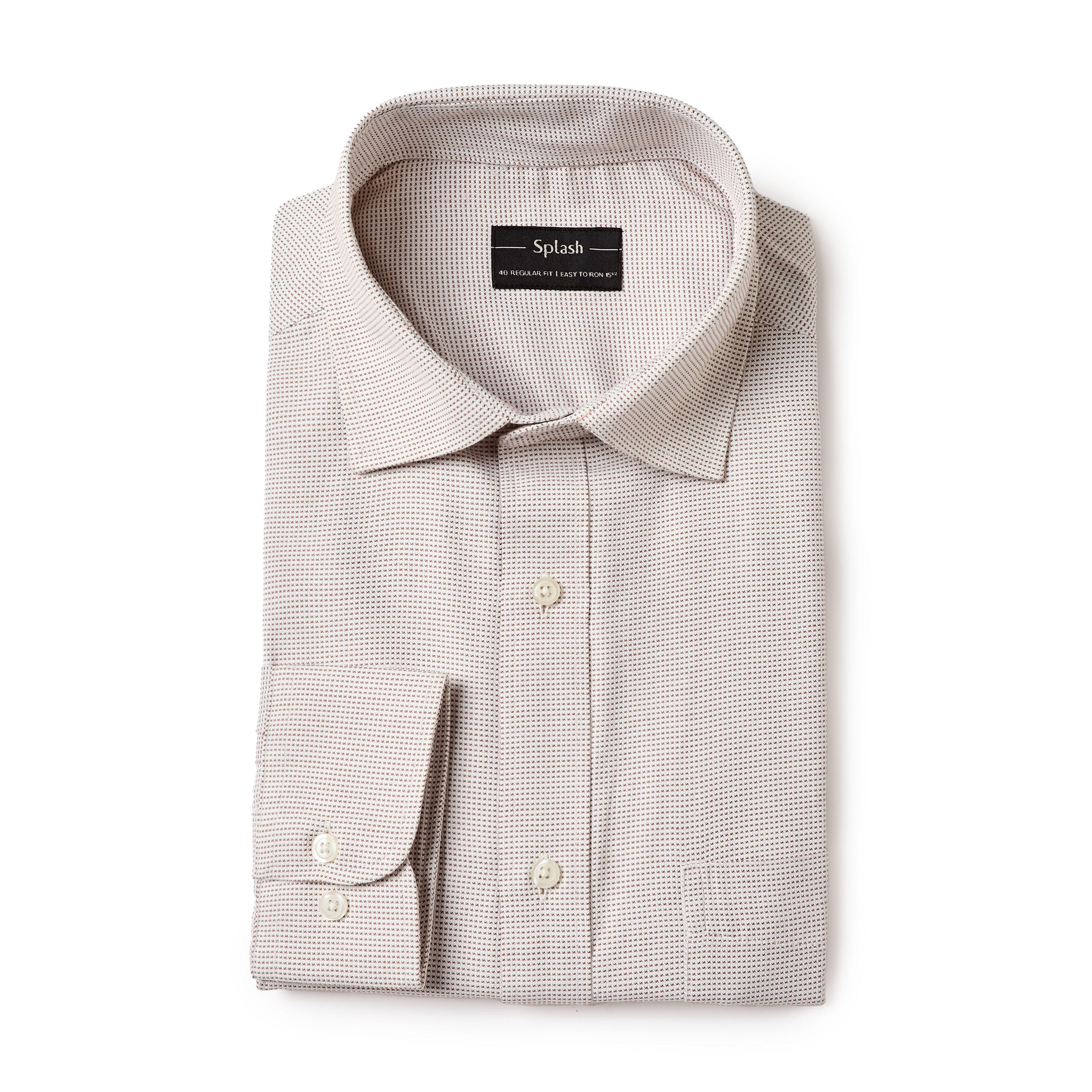 Men Regular Fit Collared Textured Long Sleeves Shirt-PROMO_SP_KSA_6_BUY3FORSAR119_130625-image-5