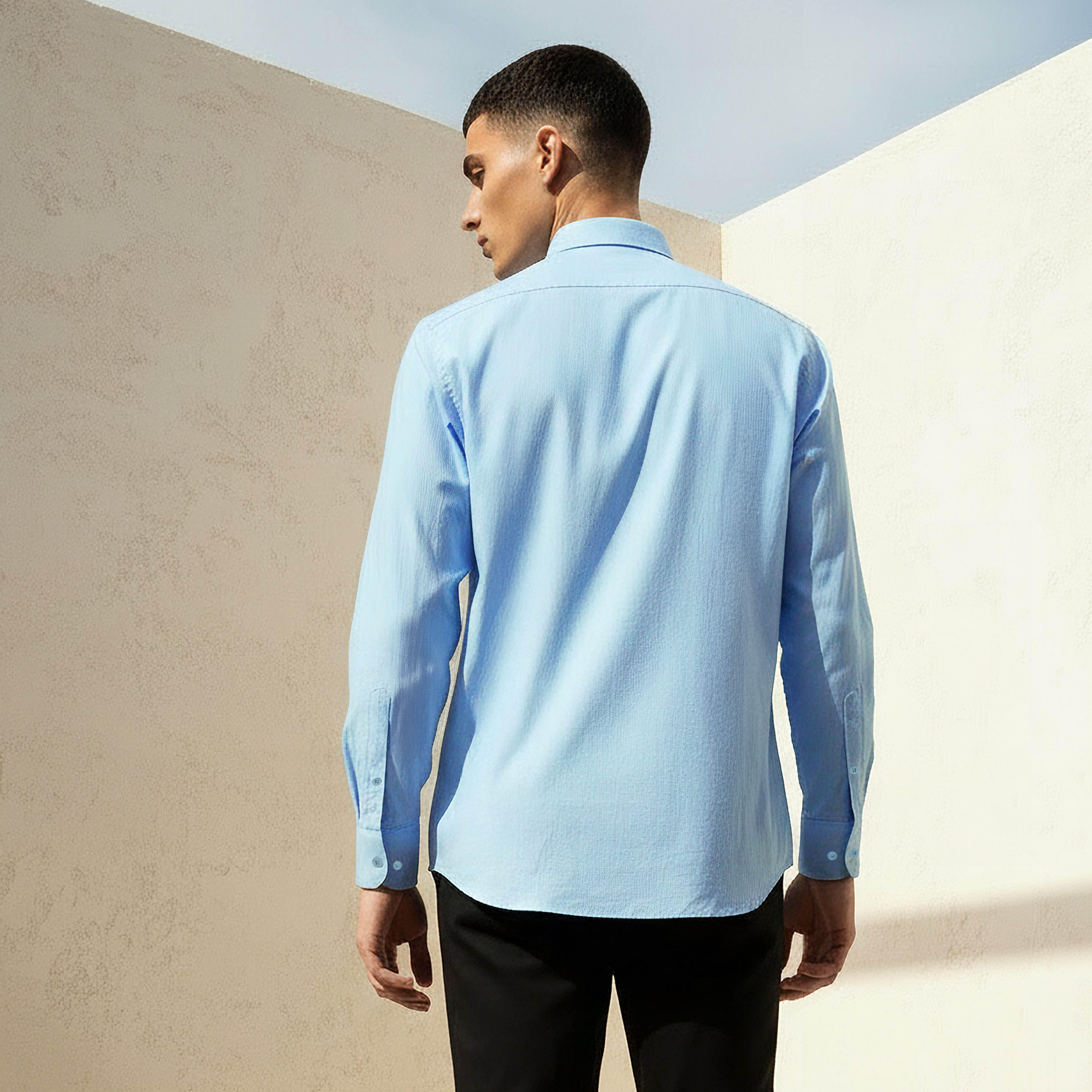 قميص فيلافيل رجالي بأكمام طويلة وياقة وقصة عادية-men-clothing-shirts-image-6