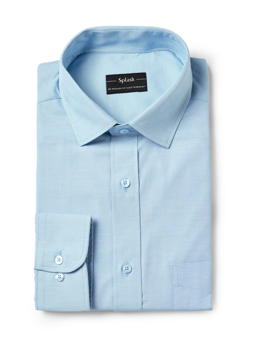 قميص فيلافيل رجالي بأكمام طويلة وياقة وقصة عادية-men-clothing-shirts-image-2