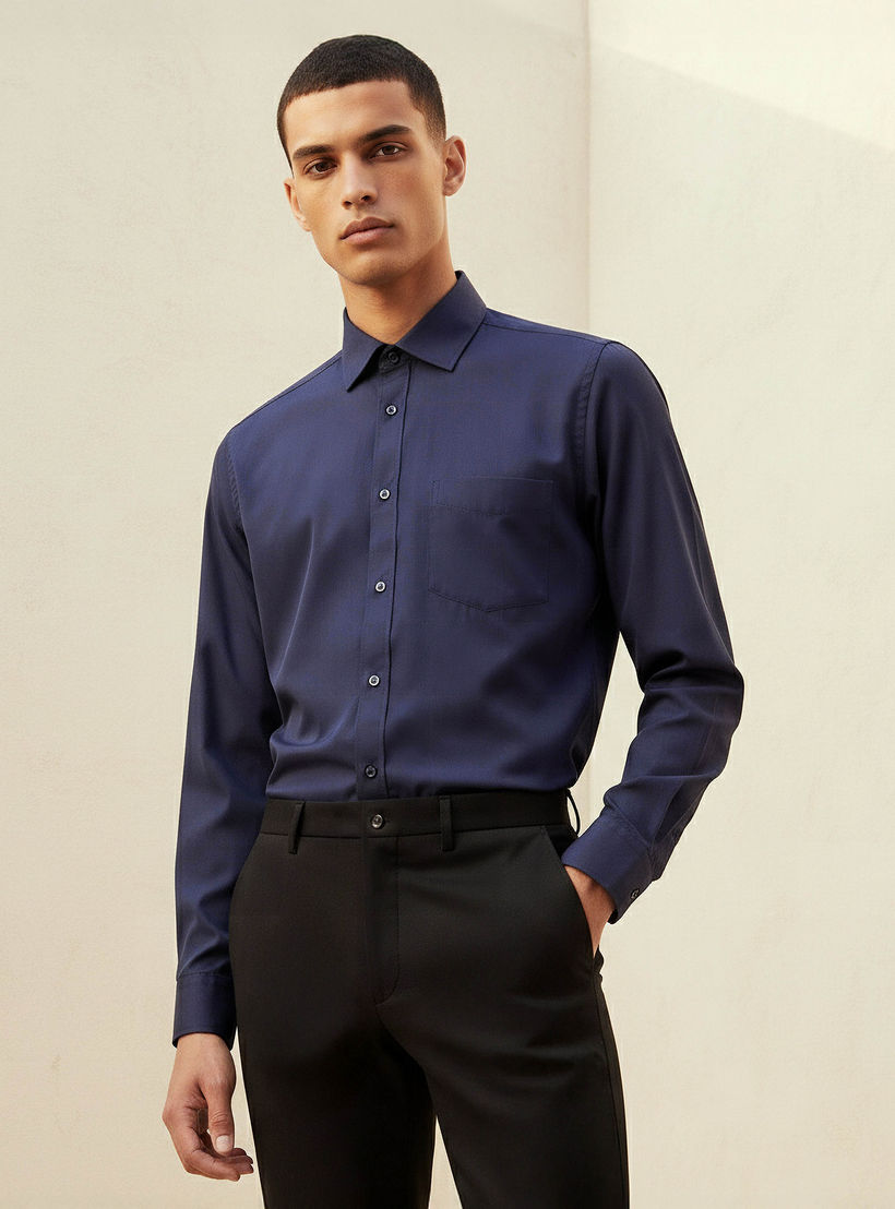 Men Regular Fit Collared Philaphil Long Sleeve Shirt-men-clothing-shirts-image-1