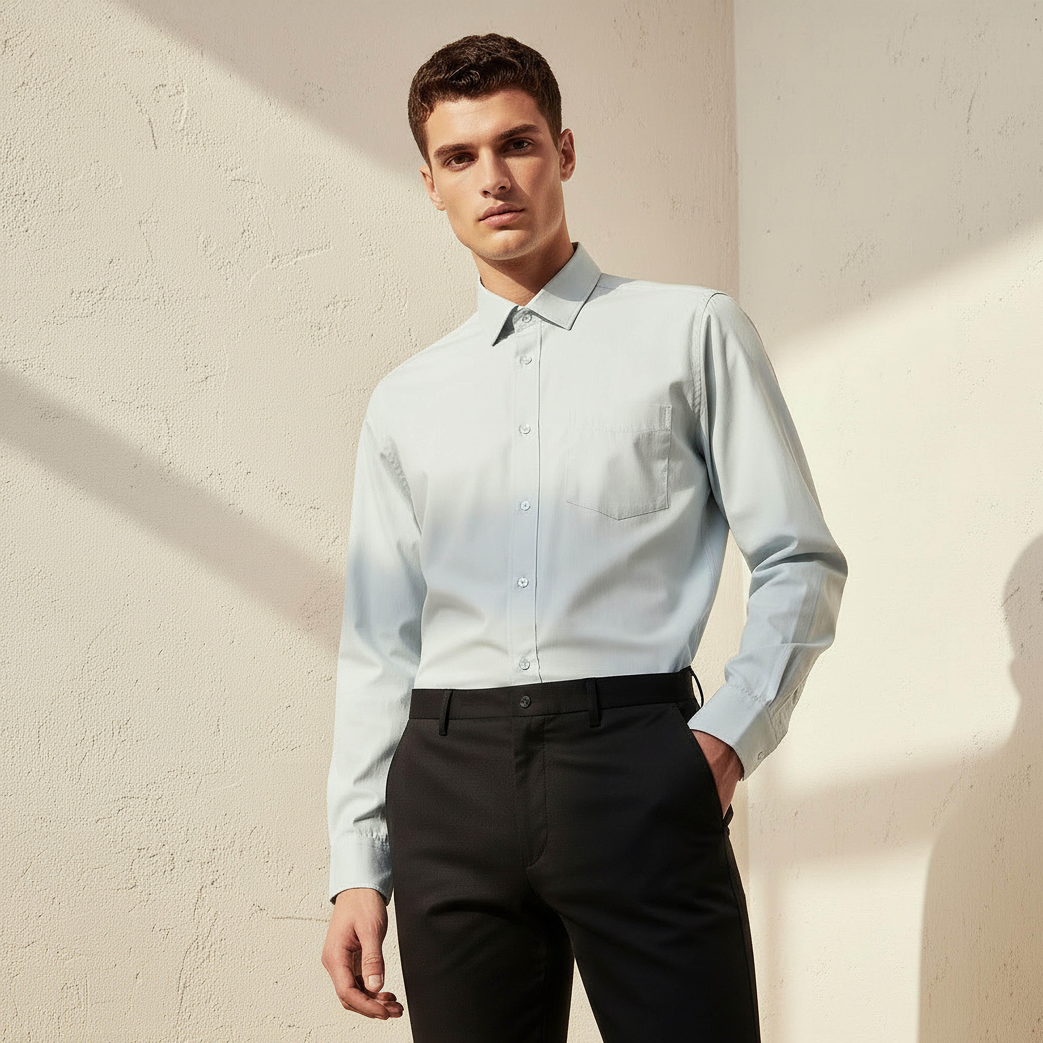 Men Regular Fit Collared Philaphil Long Sleeve Shirt-PROMO_SP_KSA_6_BUY3FORSAR119_130625-image-1