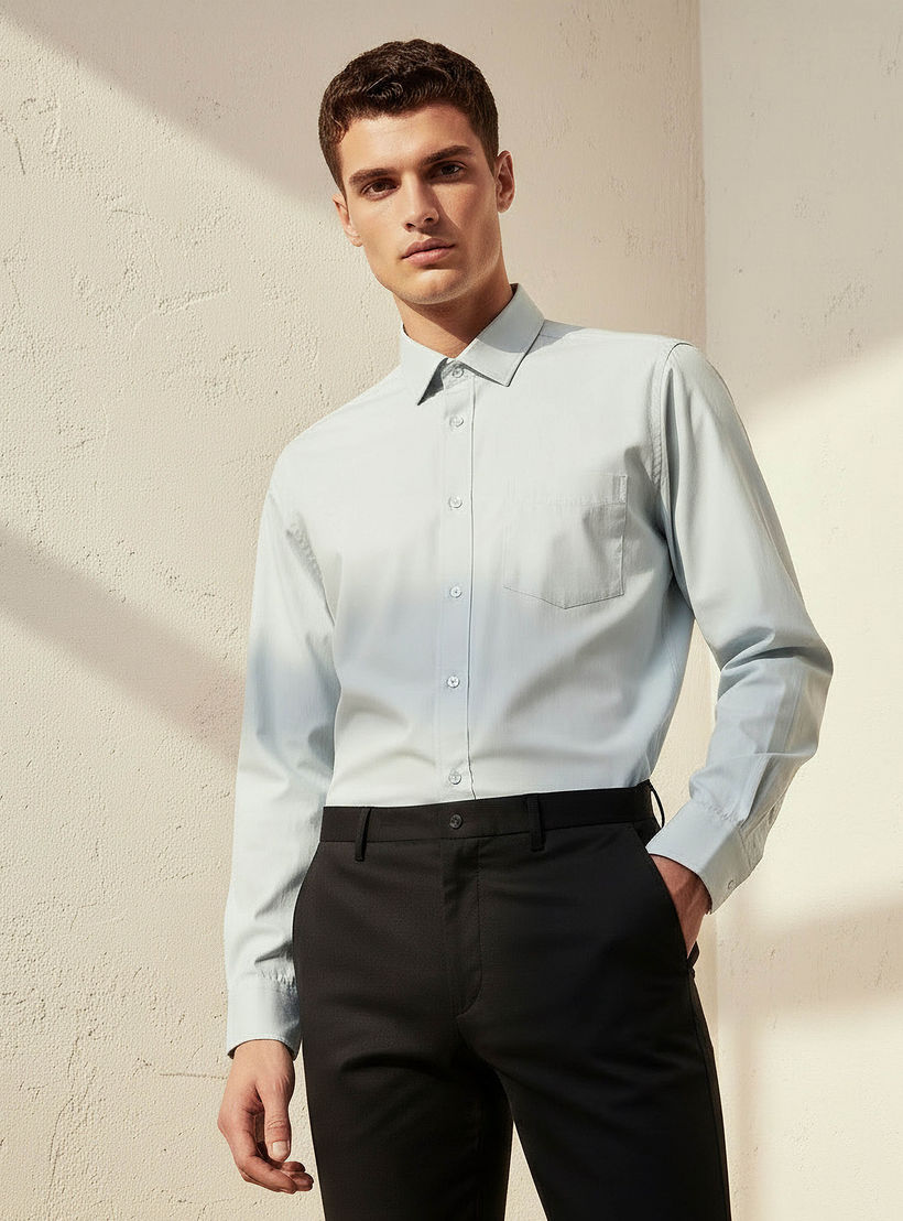 Men Regular Fit Collared Philaphil Long Sleeve Shirt-men-clothing-shirts-image-1