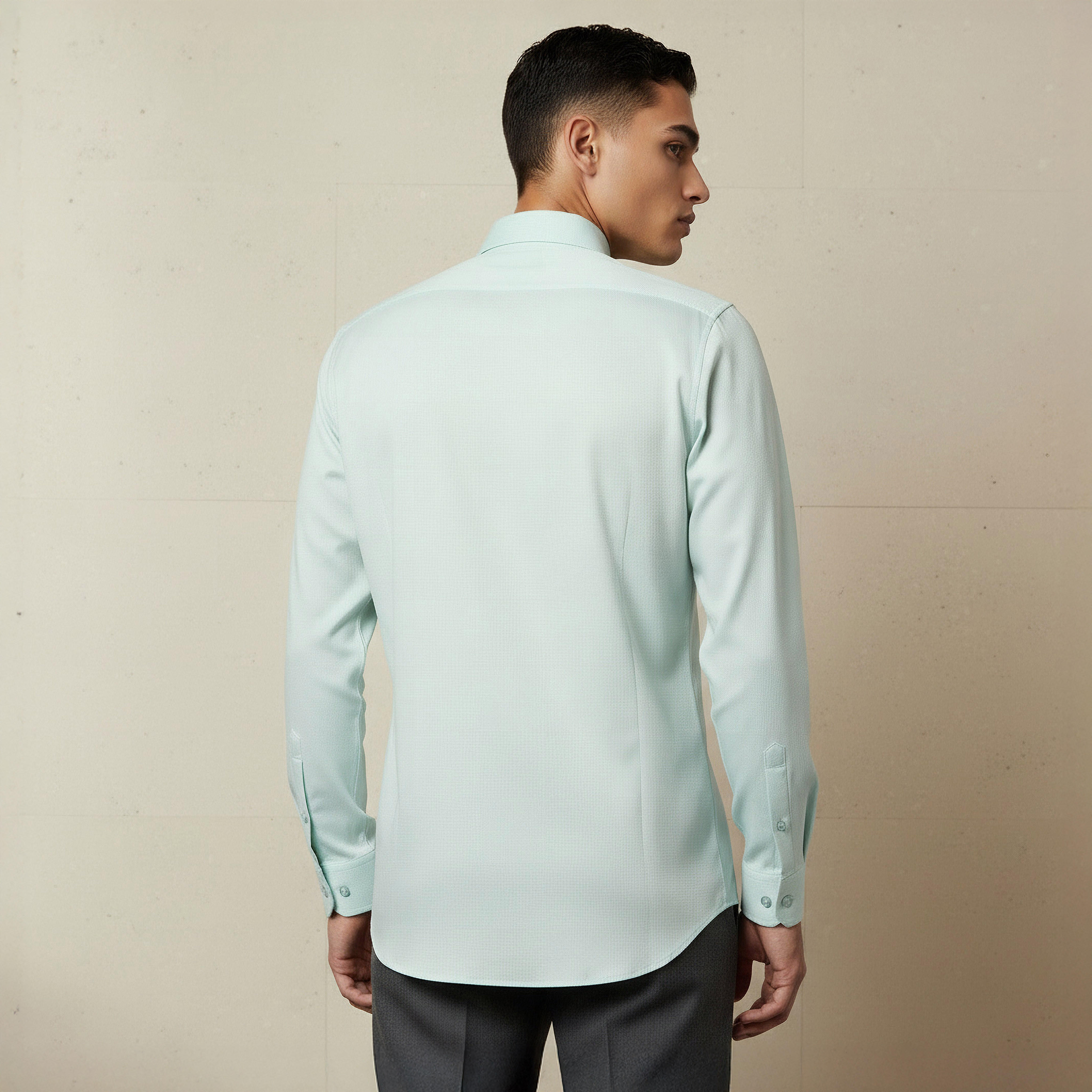 Men Slim Fit Collared Textured Long Sleeves Shirt-PROMO_SP_SA_2FOR169_110625-image-3