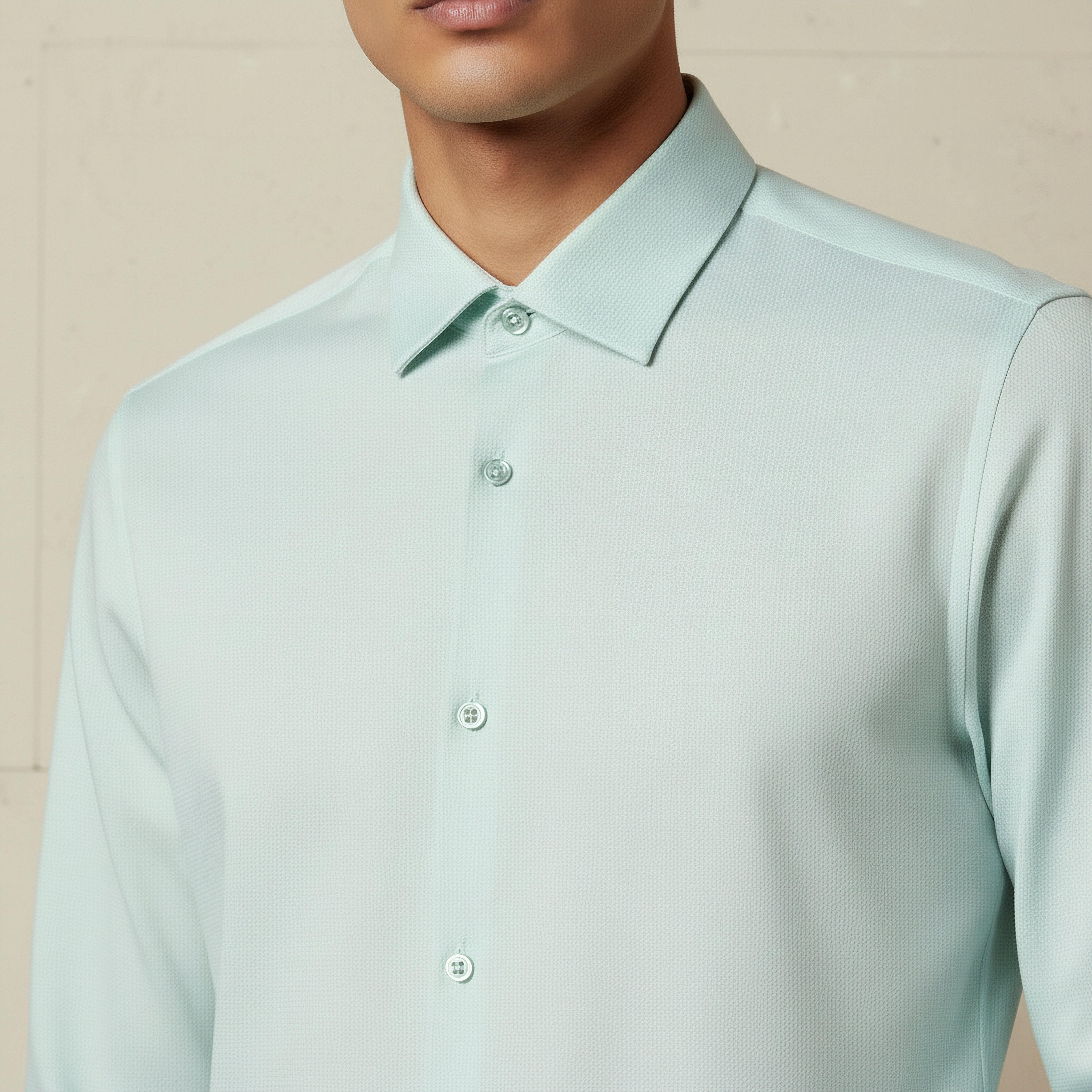 Men Slim Fit Collared Textured Long Sleeves Shirt-PROMO_SP_SA_2FOR169_110625-image-4