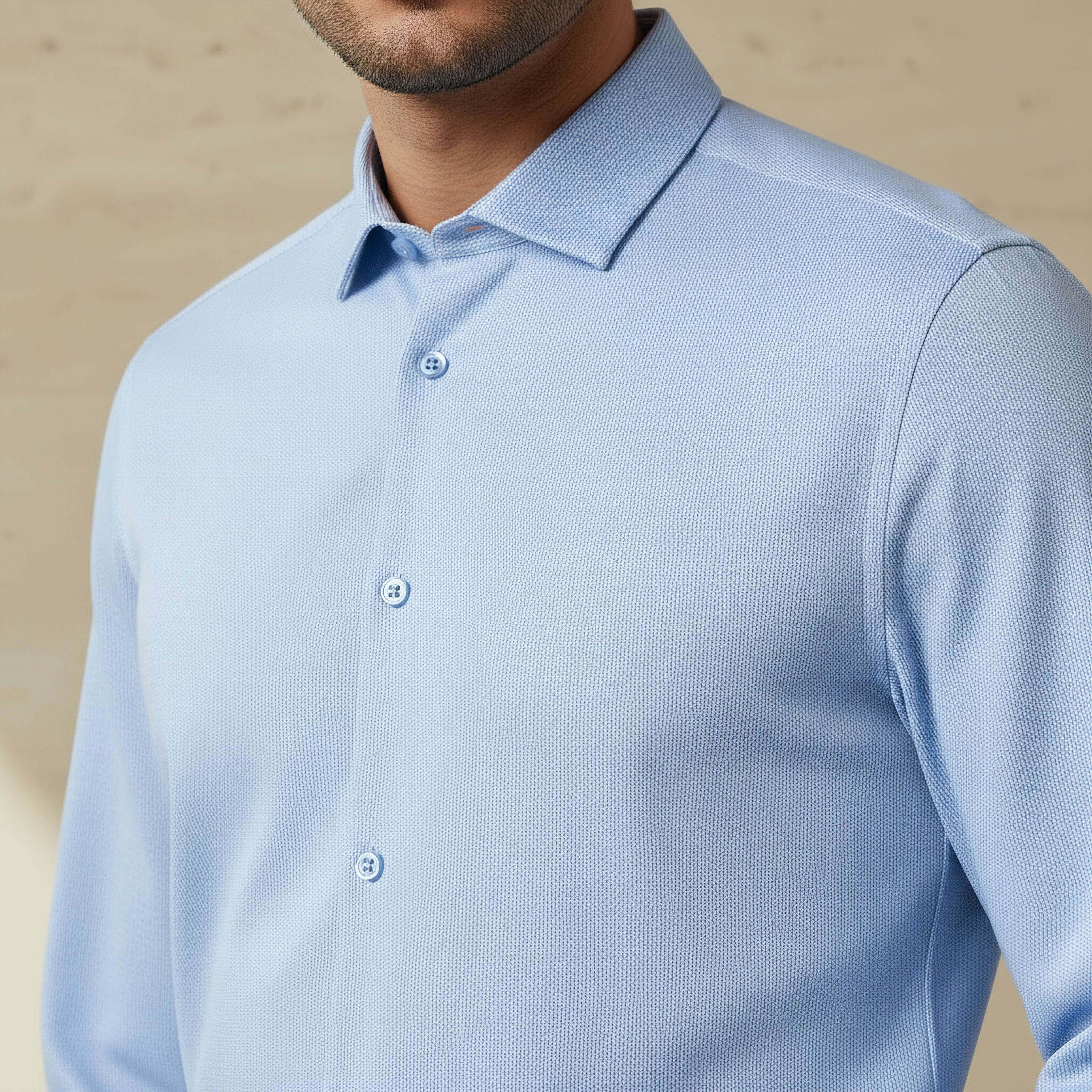 Men Slim Fit Collared Textured Long Sleeves Shirt-PROMO_SP_SA_2FOR169_110625-image-4