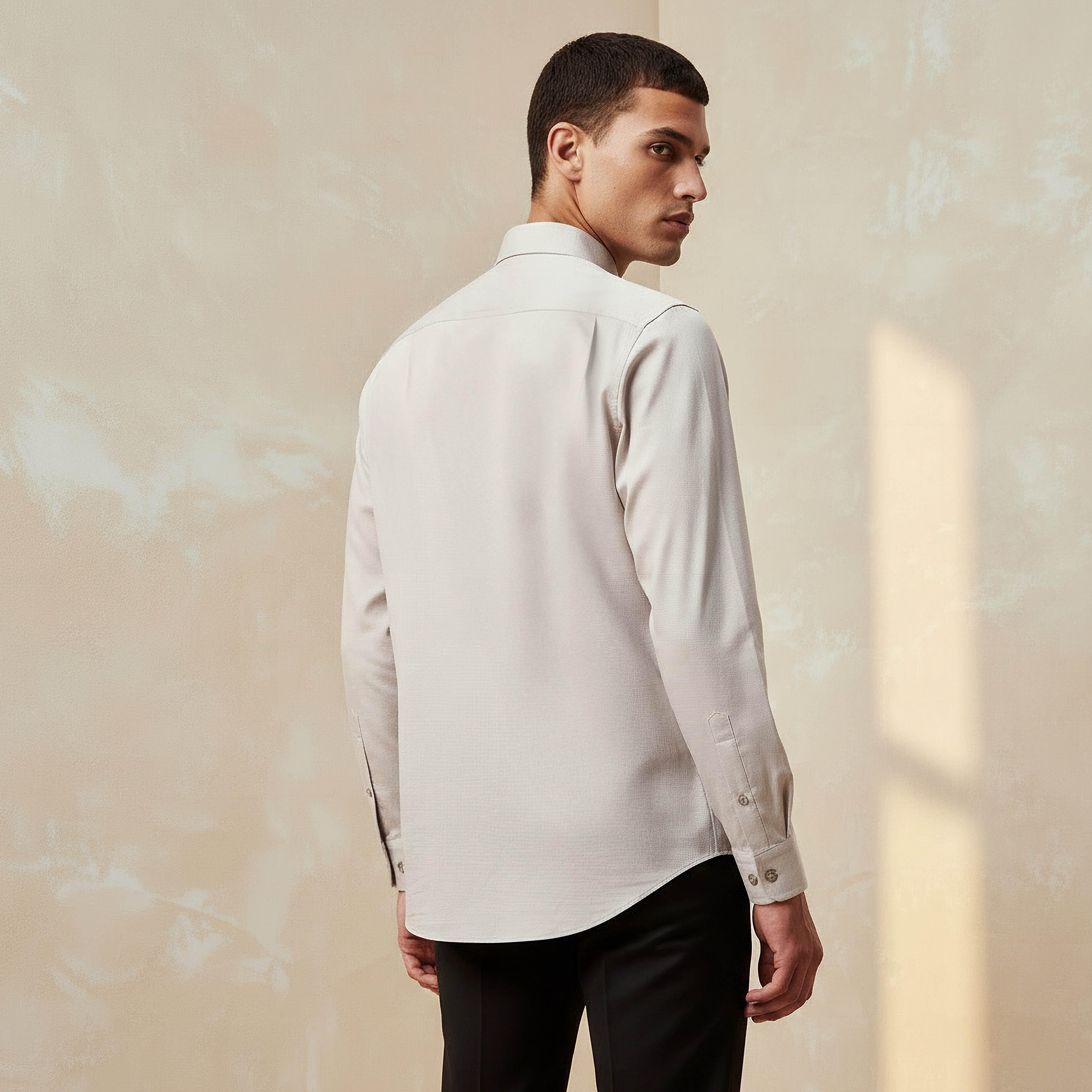 Men Slim Fit Collared Textured Long Sleeve Shirt-PROMO_SP_SA_2FOR169_110625-image-3