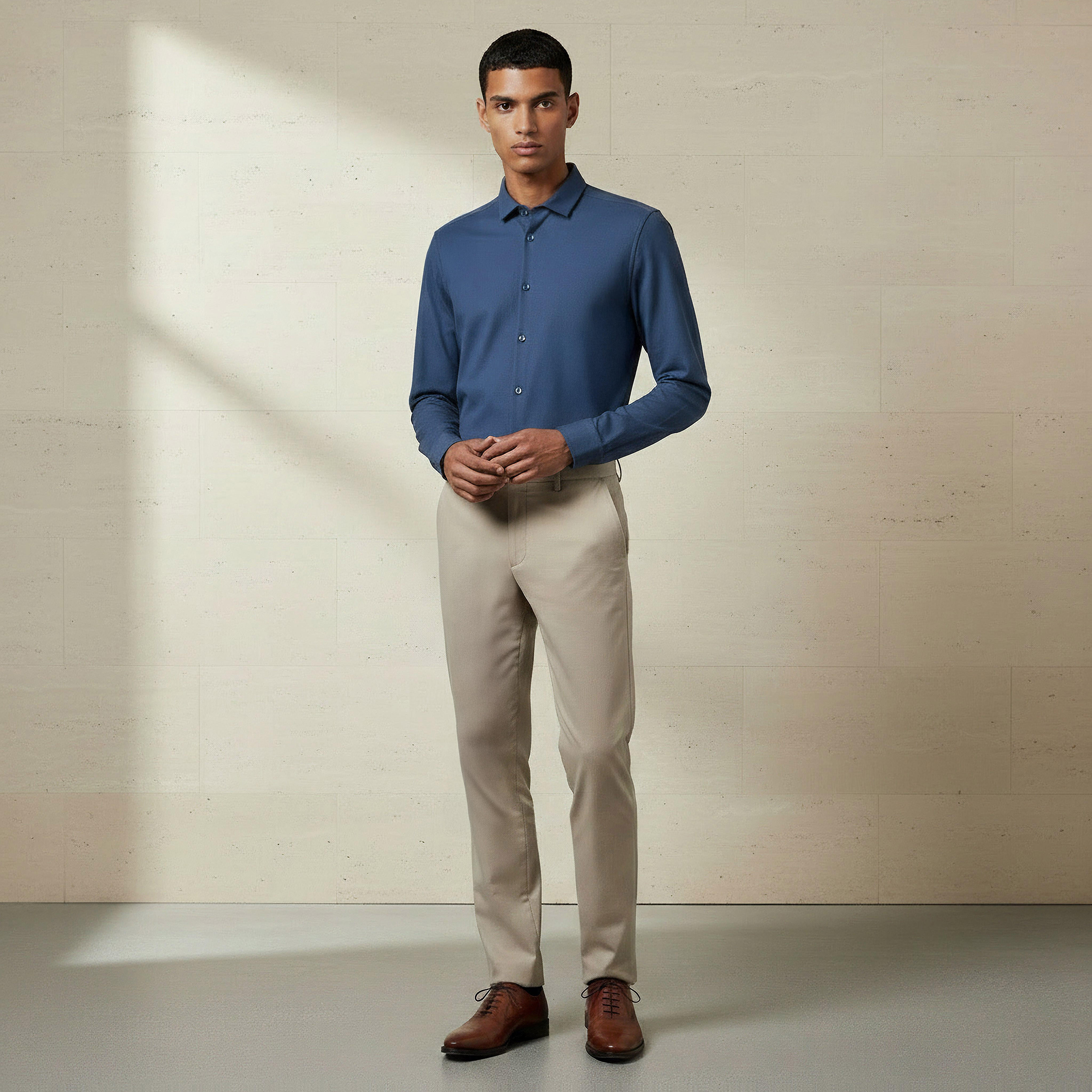 Men Slim Fit Collared Textured Long Sleeves Shirt-PROMO_SP_SA_2FOR169_110625-image-2