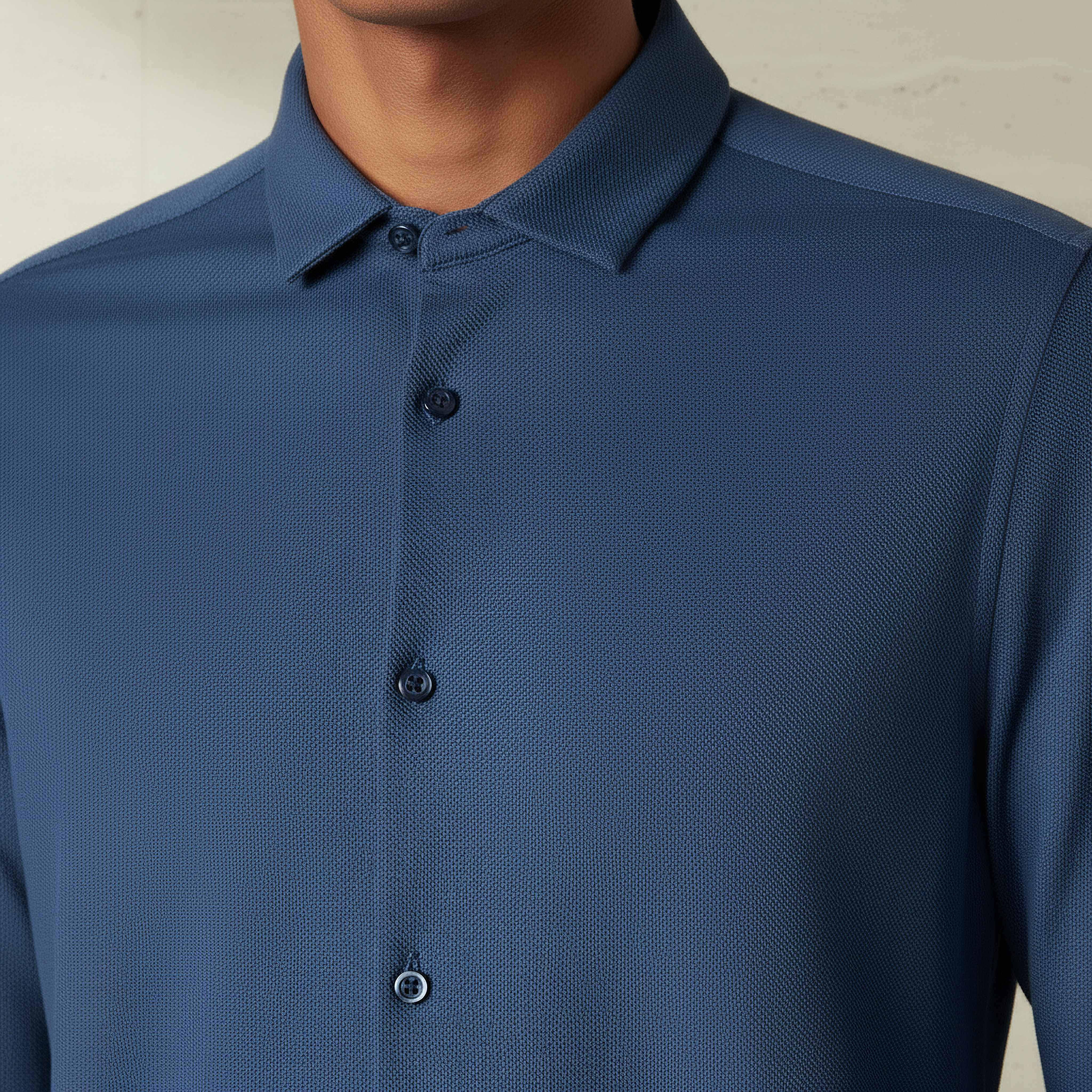 Men Slim Fit Collared Textured Long Sleeves Shirt-PROMO_SP_SA_2FOR169_110625-image-4