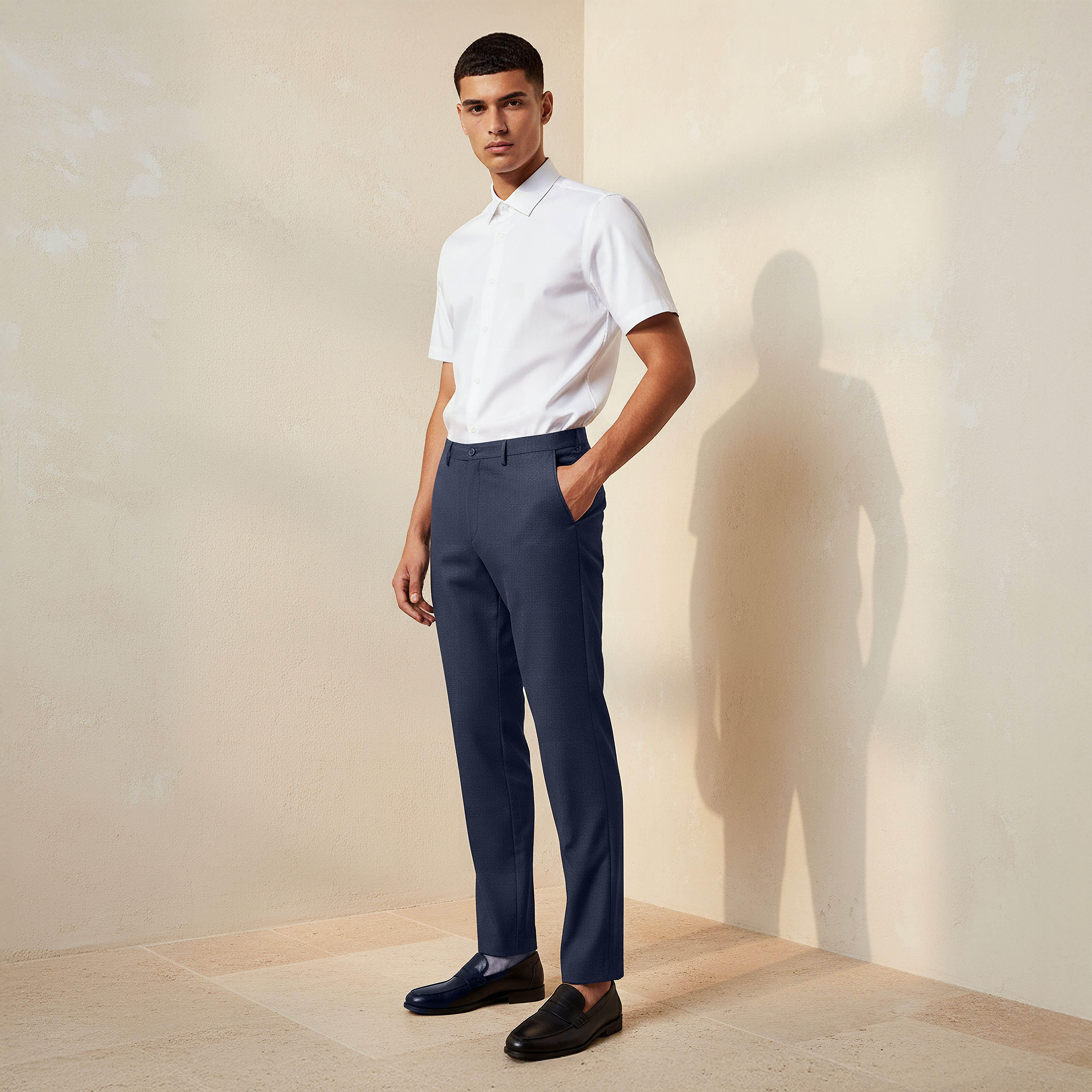 Slim Fit Flexi Waist Formal Trousers-men-clothing-bottoms-trousersandchinos-trousers-image-3