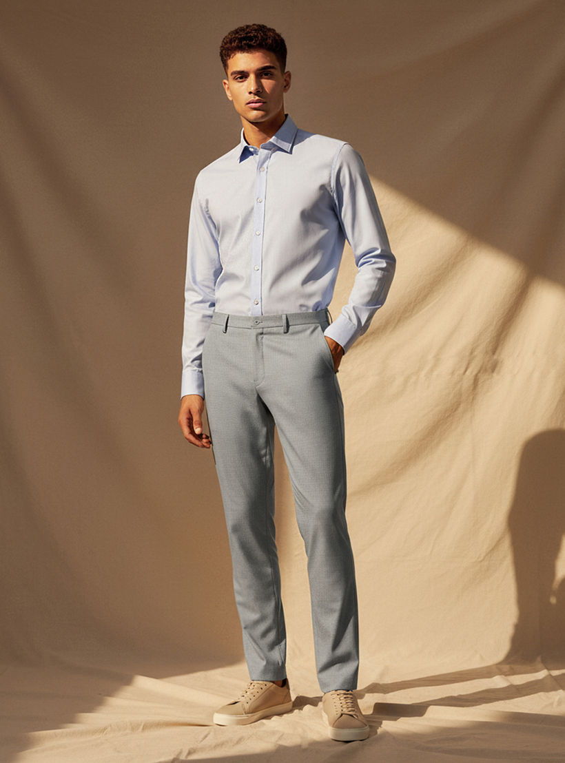 Slim Fit Flexi Waist Formal Trousers-men-clothing-bottoms-trousersandchinos-trousers-image-3