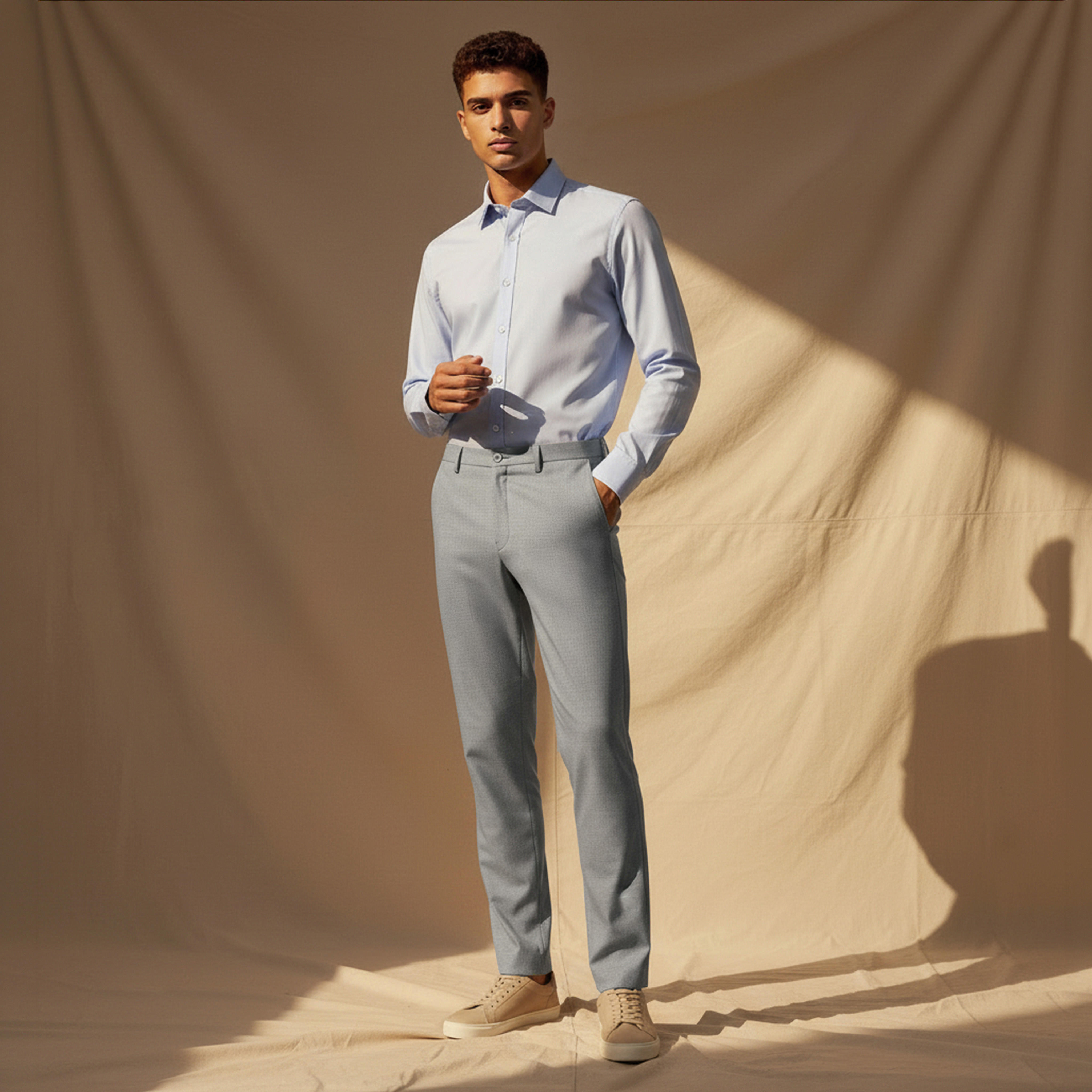 Slim Fit Flexi Waist Formal Trousers-men-clothing-bottoms-trousersandchinos-trousers-image-5