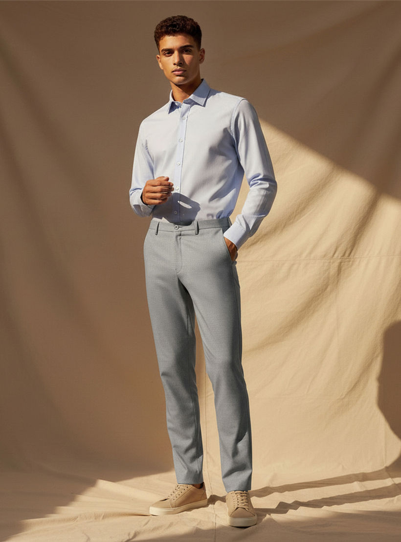Slim Fit Flexi Waist Formal Trousers-men-clothing-bottoms-trousersandchinos-trousers-image-5