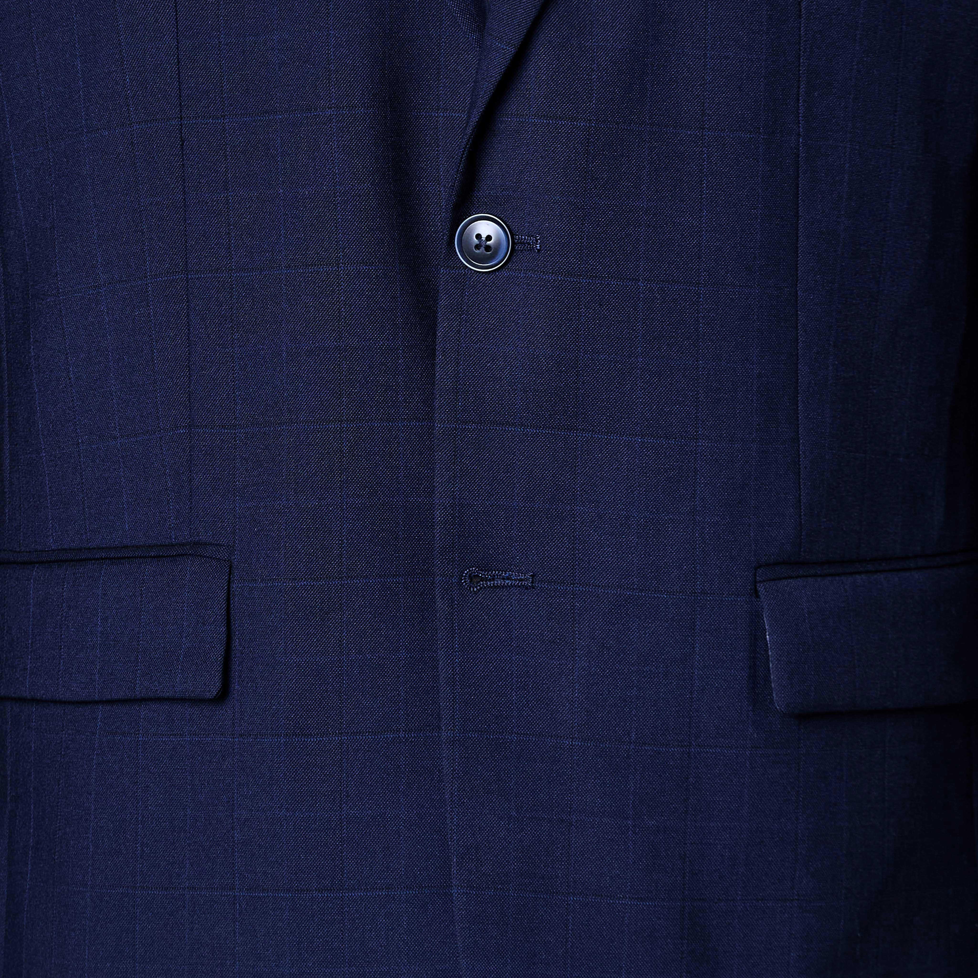 Men Slim Fit Checked Blazer-men-clothing-jacketsandblazers-blazers-image-2