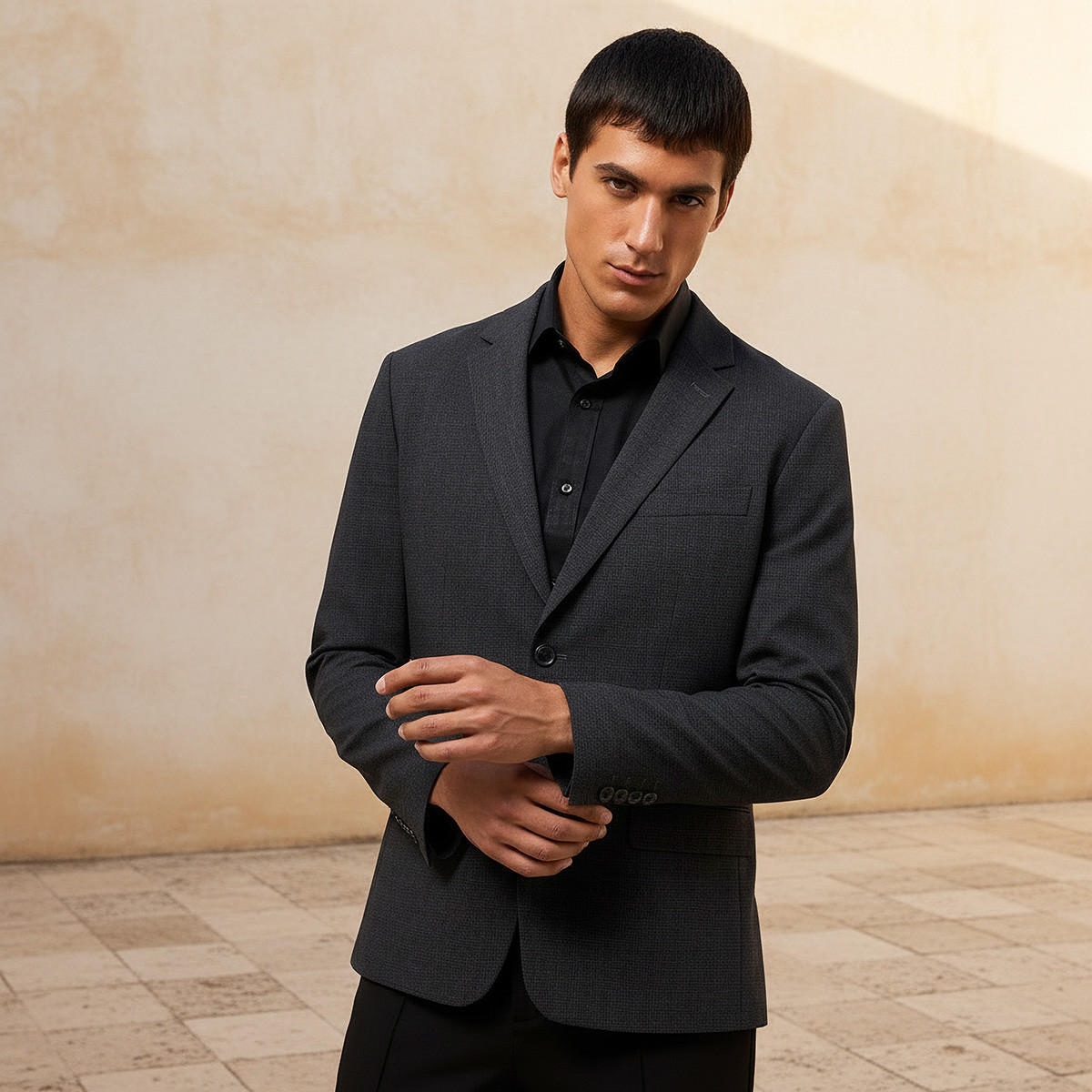 بليزر كاروهات بقصة سليم للرجال-men-clothing-jacketsandblazers-blazers-image-6