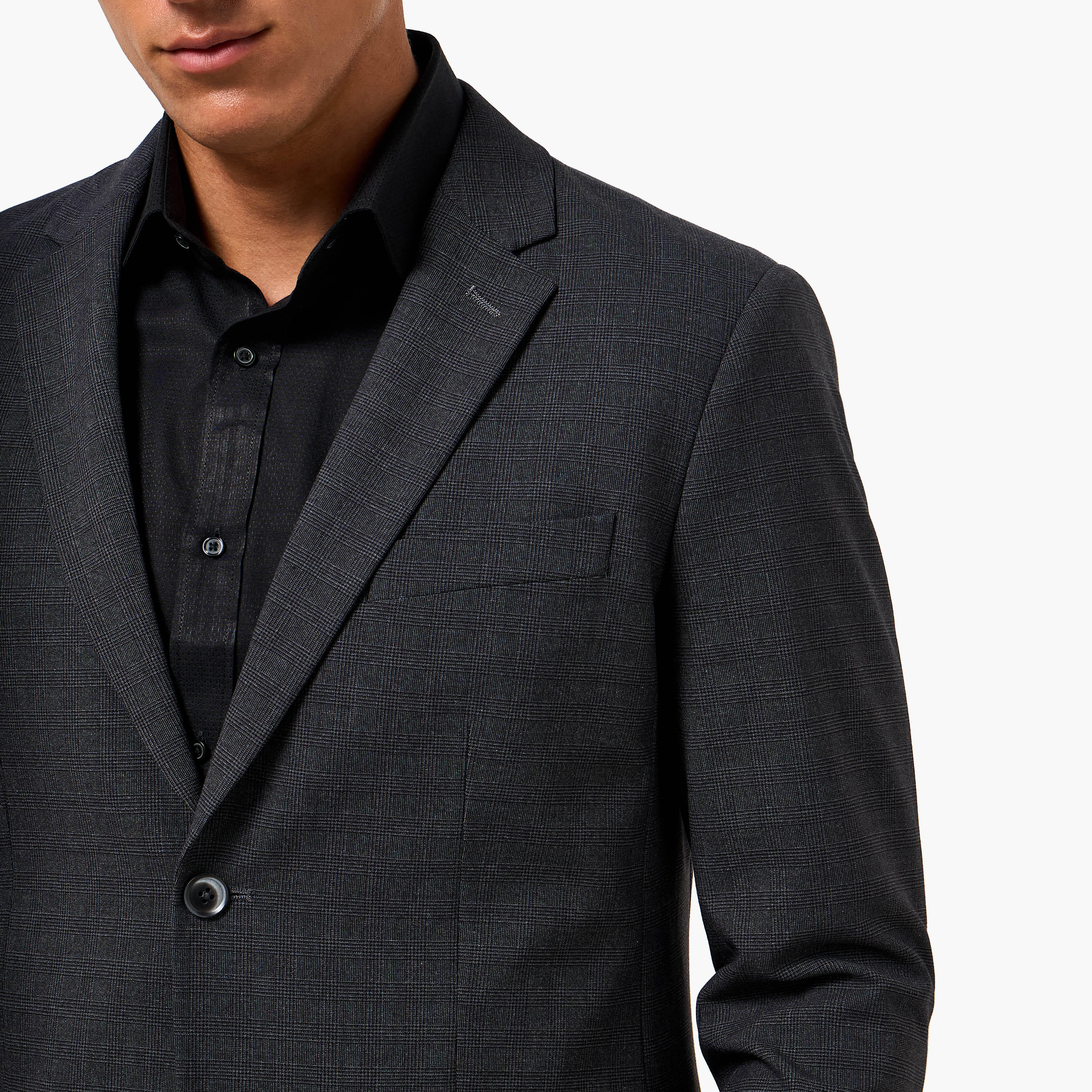 بليزر كاروهات بقصة سليم للرجال-men-clothing-jacketsandblazers-blazers-image-2