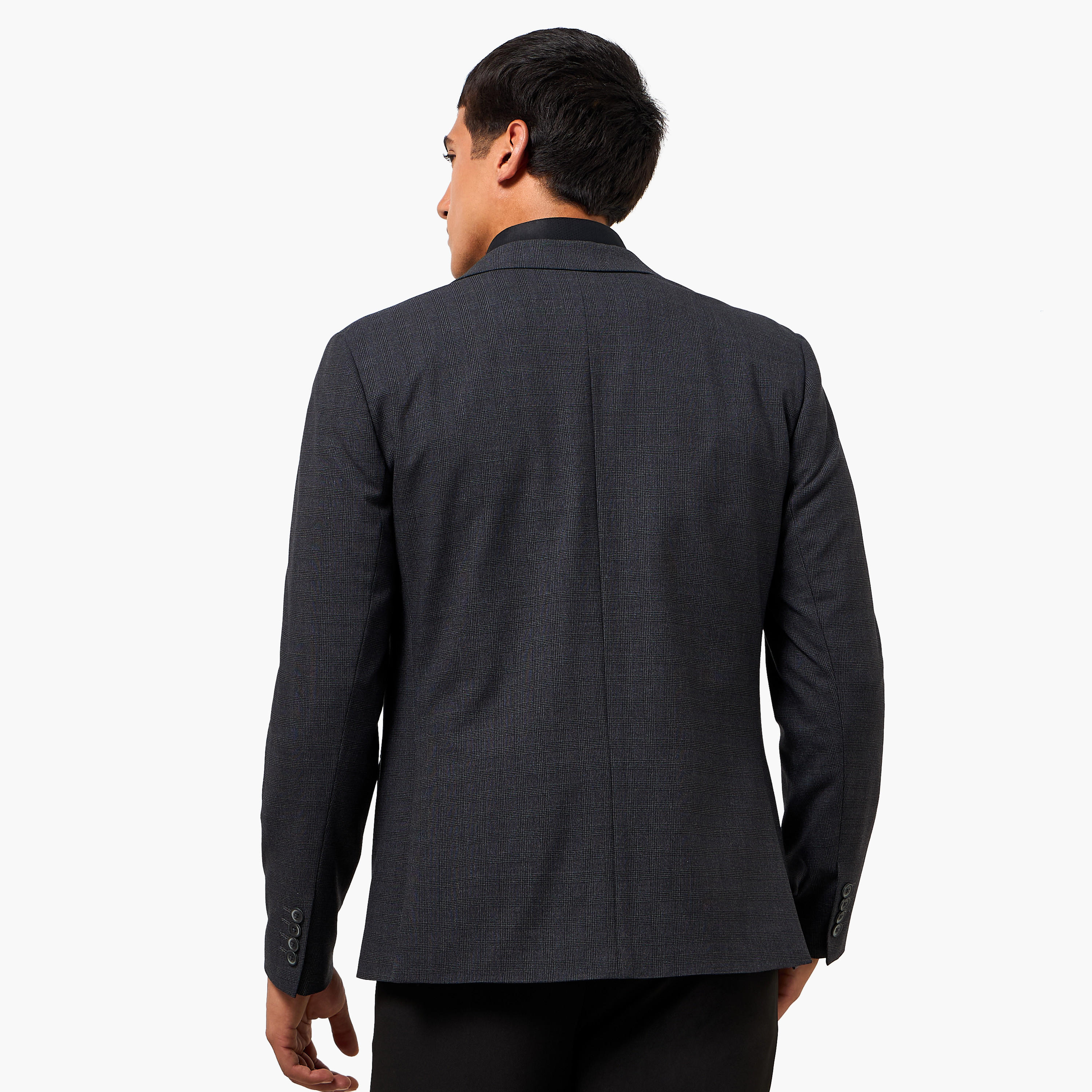 بليزر كاروهات بقصة سليم للرجال-men-clothing-jacketsandblazers-blazers-image-4
