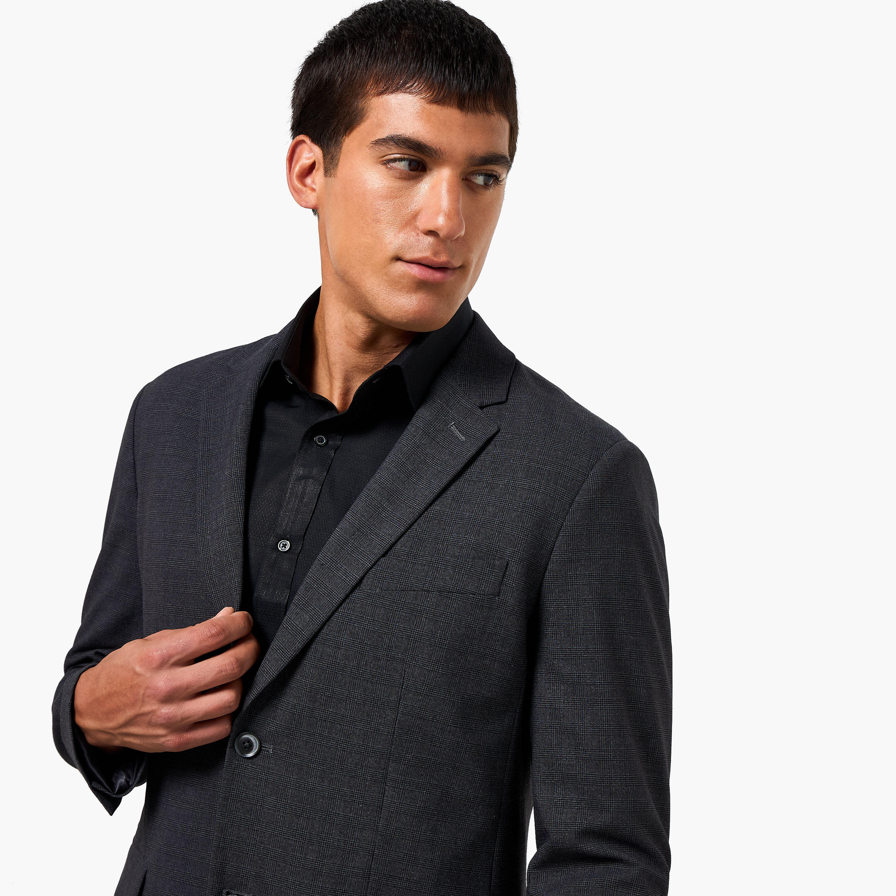بليزر كاروهات بقصة سليم للرجال-men-clothing-jacketsandblazers-blazers-image-2