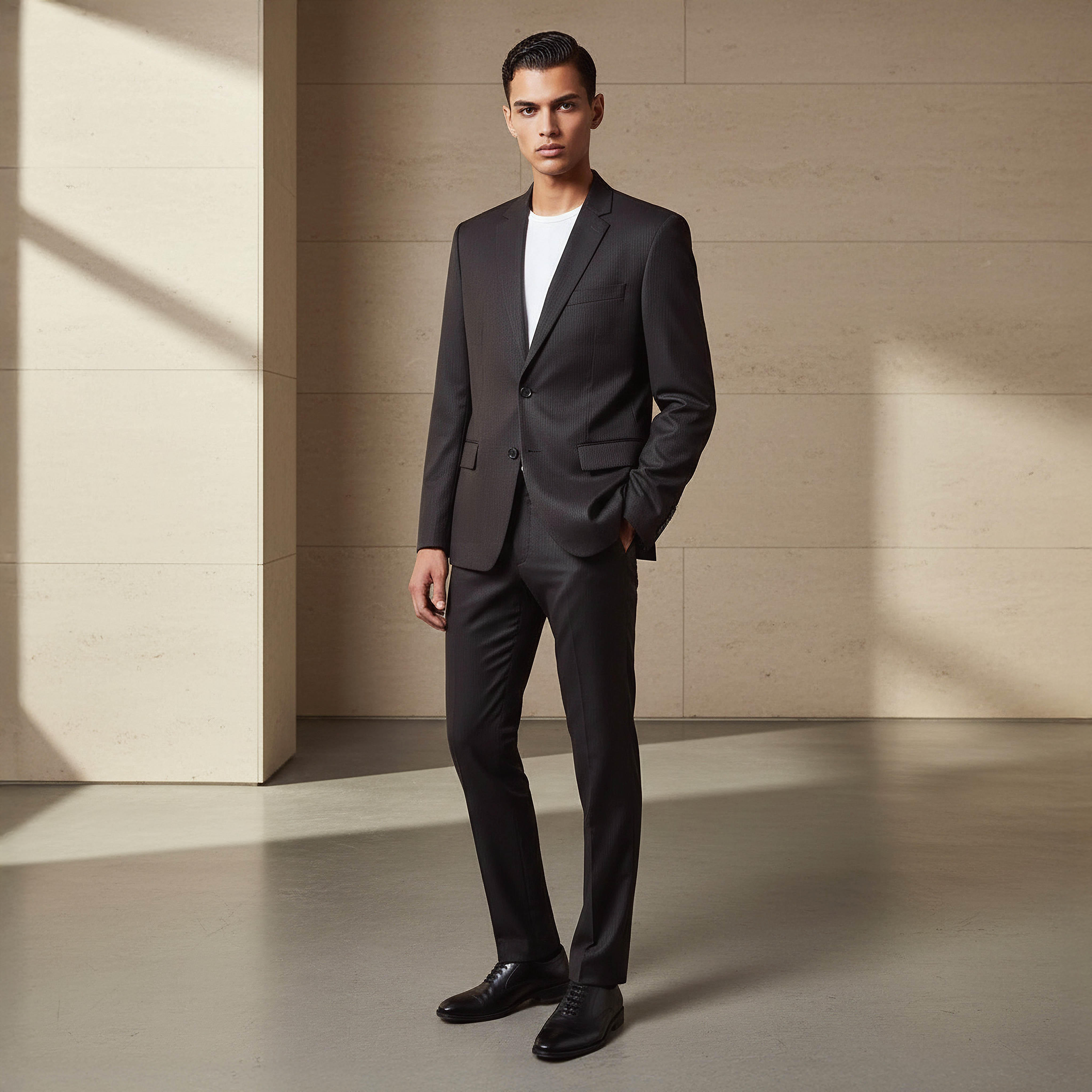 Men Regular Fit Pinstripe Blazer-men-clothing-jacketsandblazers-blazers-image-4