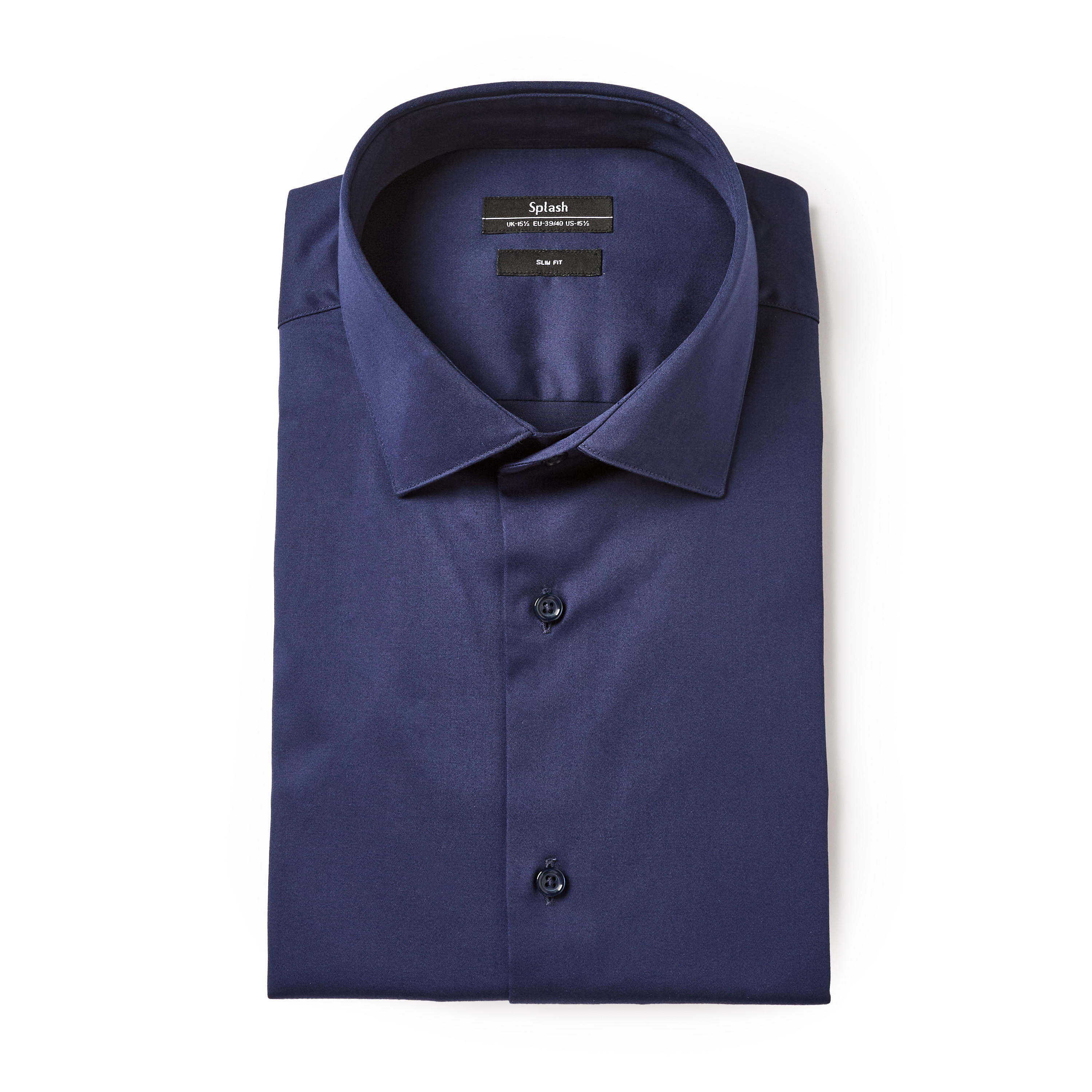 قميص بقصّة سليم وياقة عادية وأكمام قصيرة للرجال-men-clothing-shirts-image-5