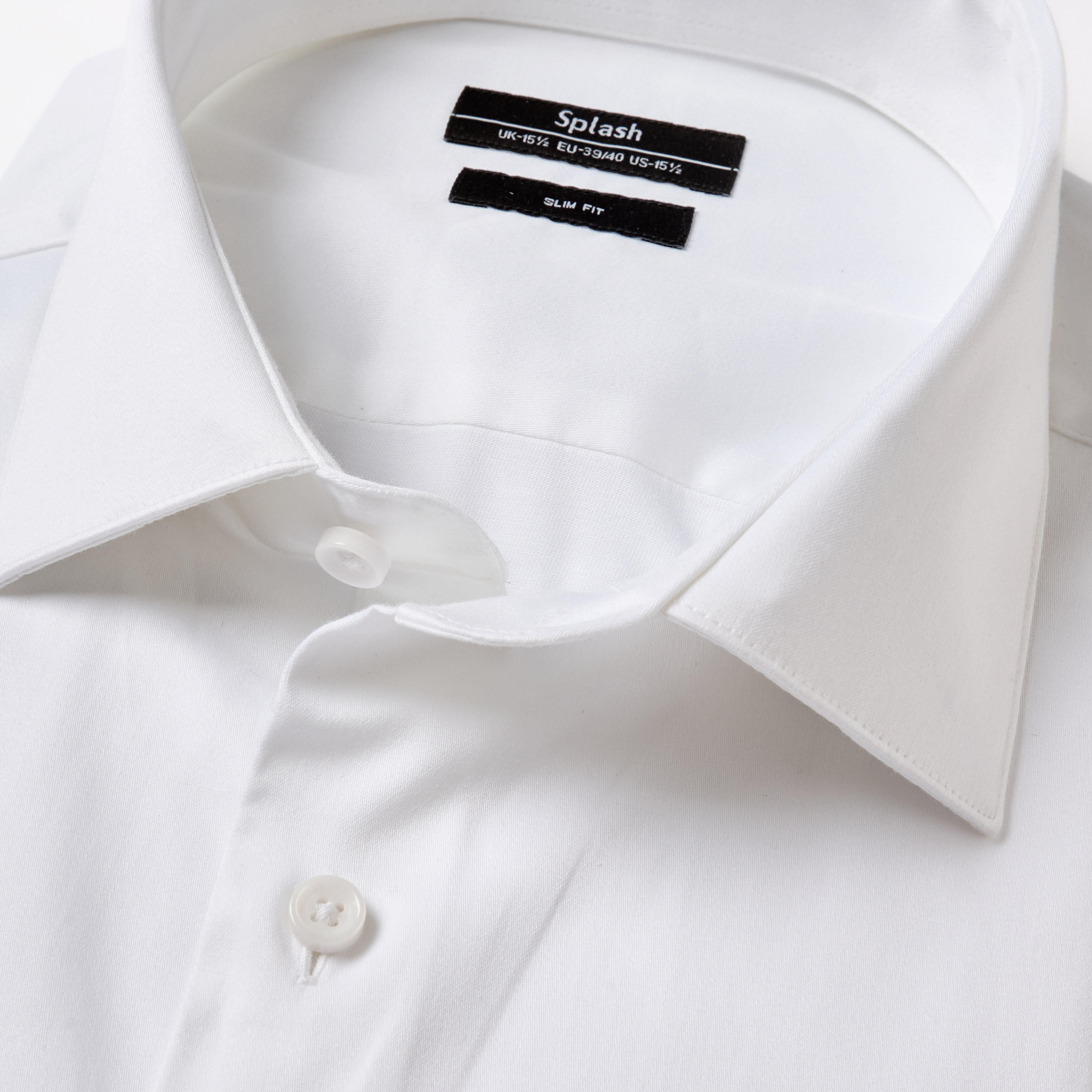 قميص بقصّة سليم وياقة عادية وأكمام قصيرة للرجال-men-clothing-shirts-image-2