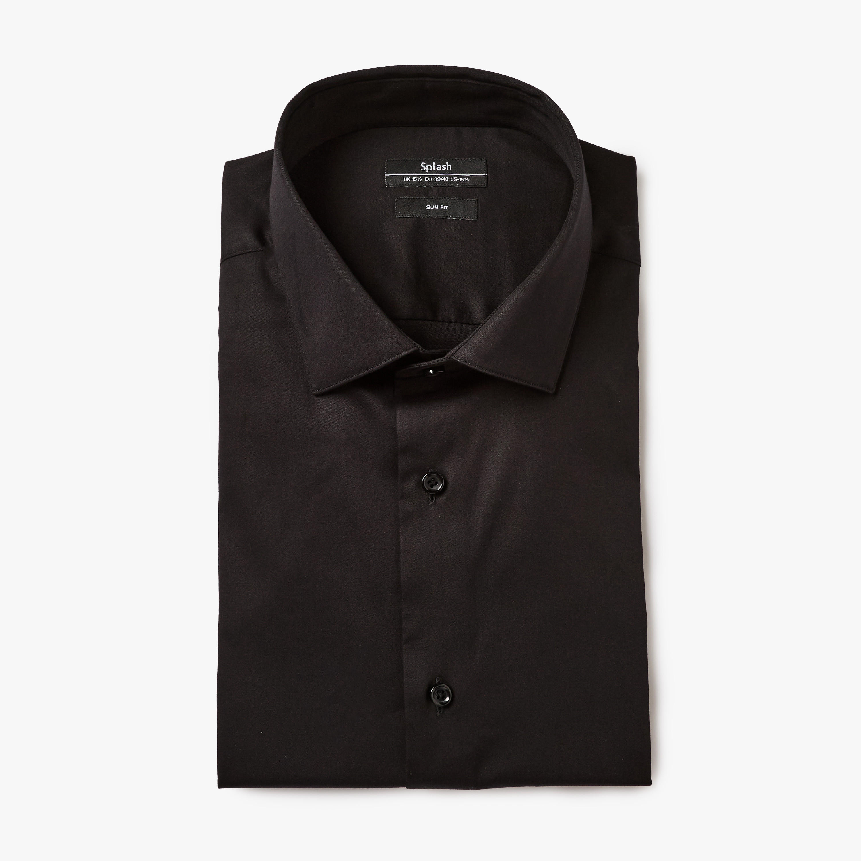 قميص بقصّة سليم وياقة عادية وأكمام قصيرة للرجال-men-clothing-shirts-image-5