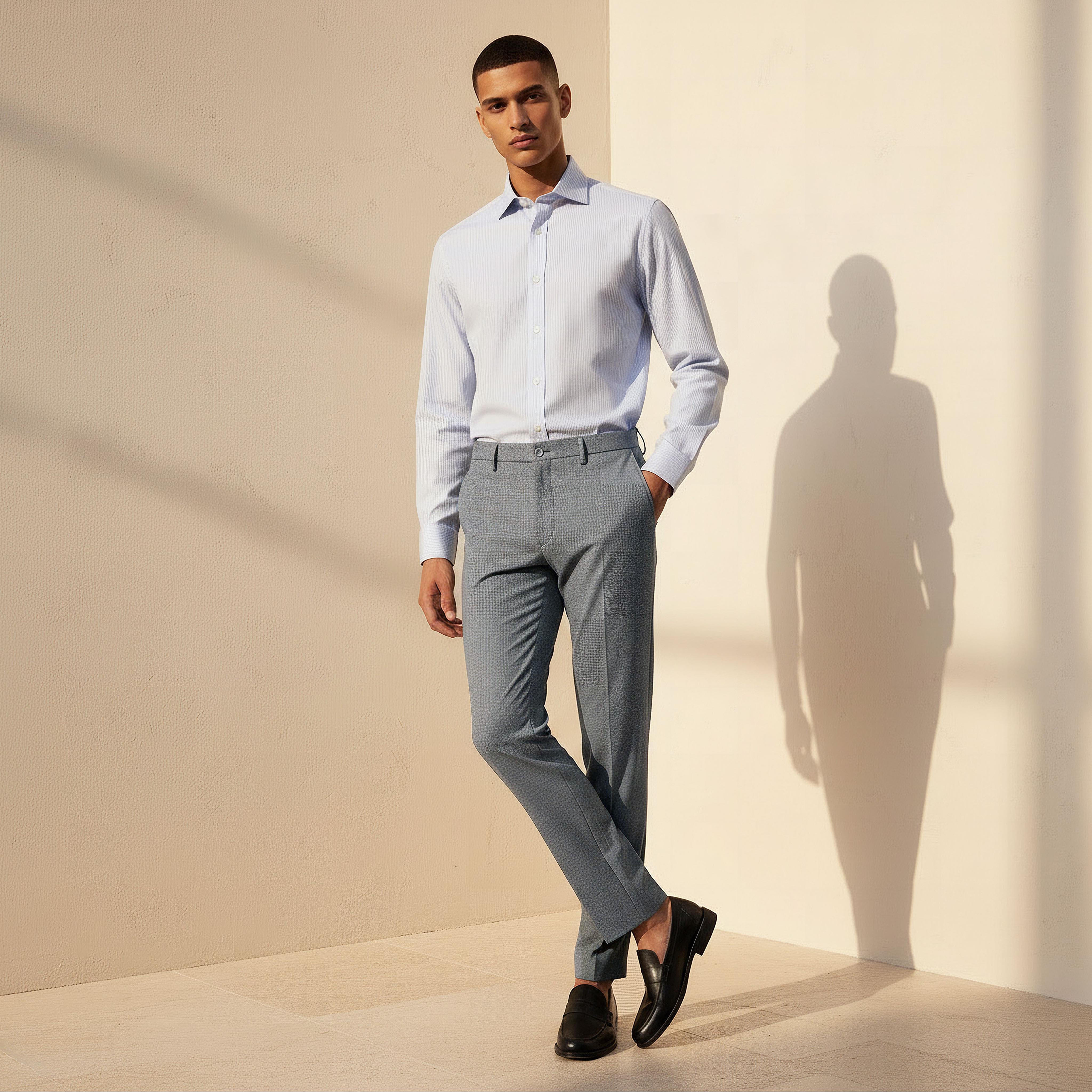 Slim Fit Flexi Waist Formal Trousers-men-clothing-bottoms-trousersandchinos-trousers-image-3