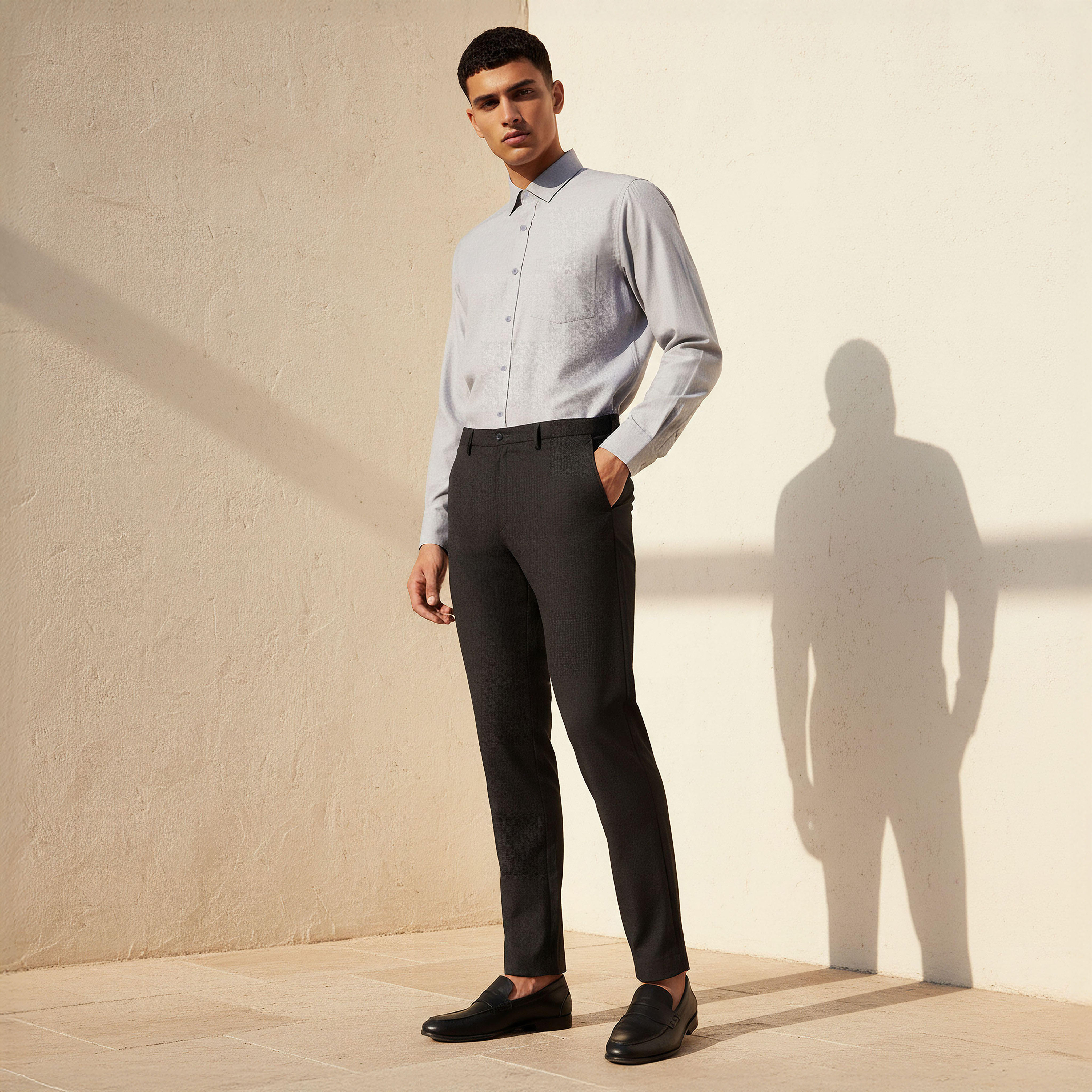 Slim Fit Flexi Waist Formal Trousers-men-clothing-bottoms-trousersandchinos-trousers-image-3