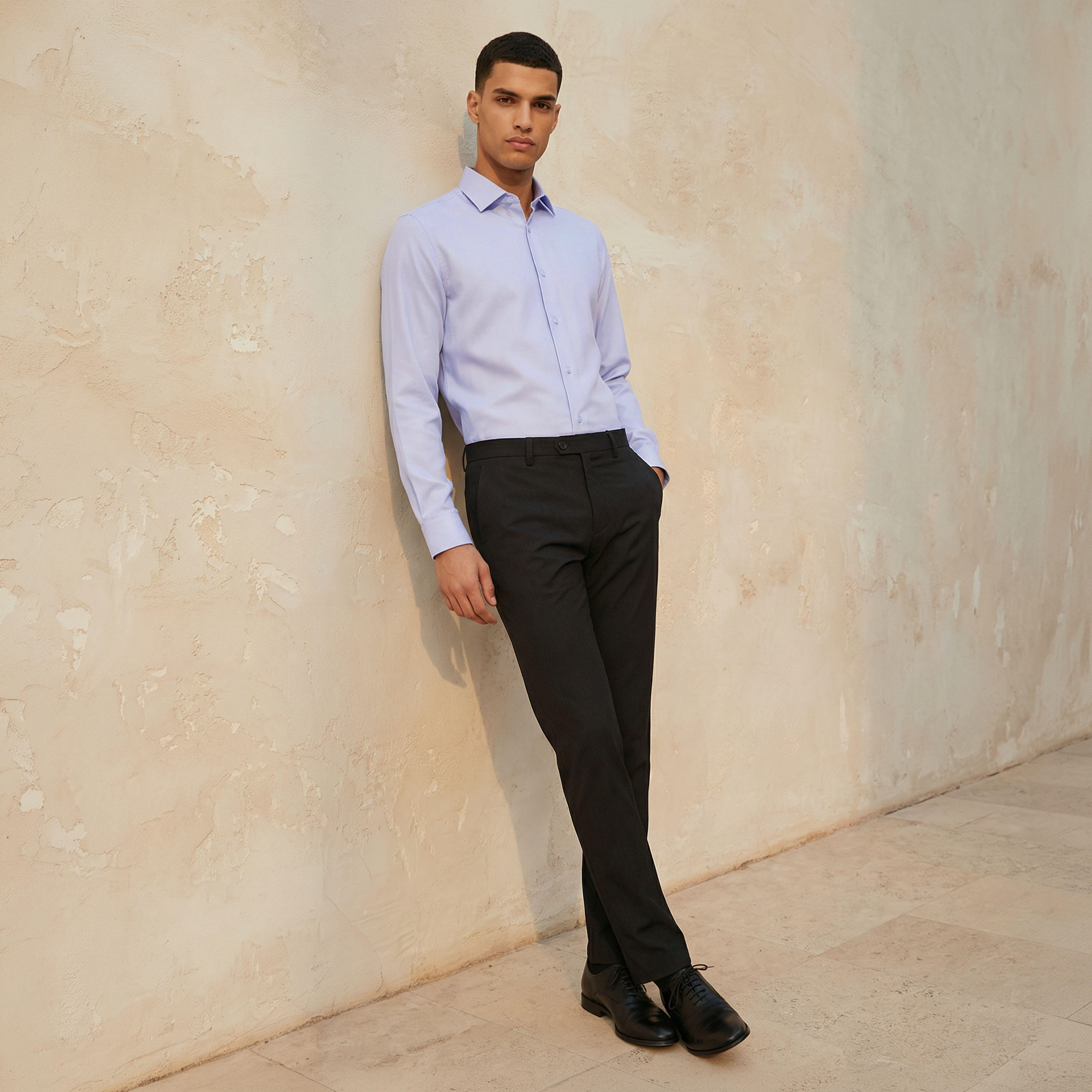 Men Regular Fit Collared Textured Long Sleeves Shirt-PROMO_SP_SA_2FOR169_110625-image-3