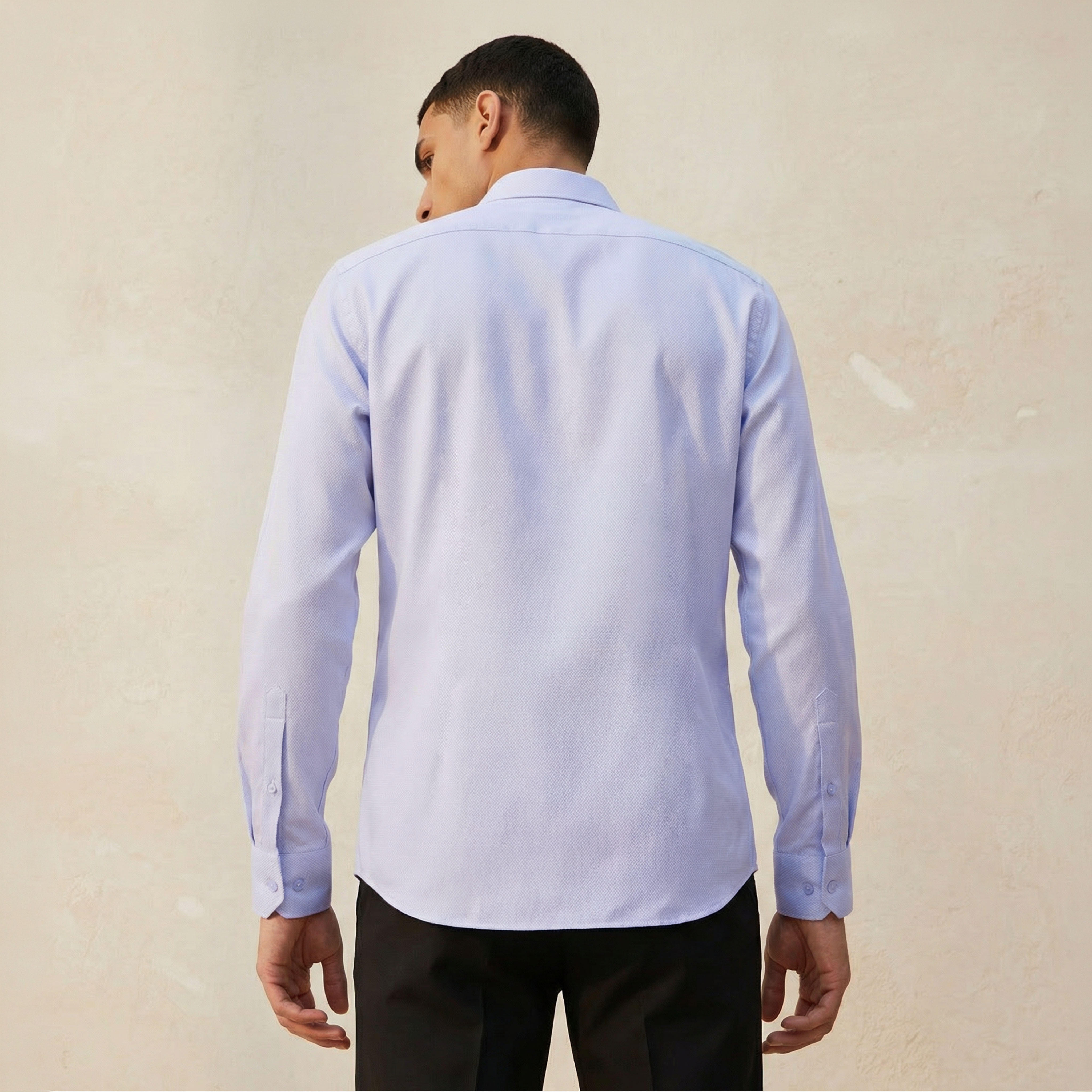 Men Regular Fit Collared Textured Long Sleeves Shirt-PROMO_SP_SA_2FOR169_110625-image-4