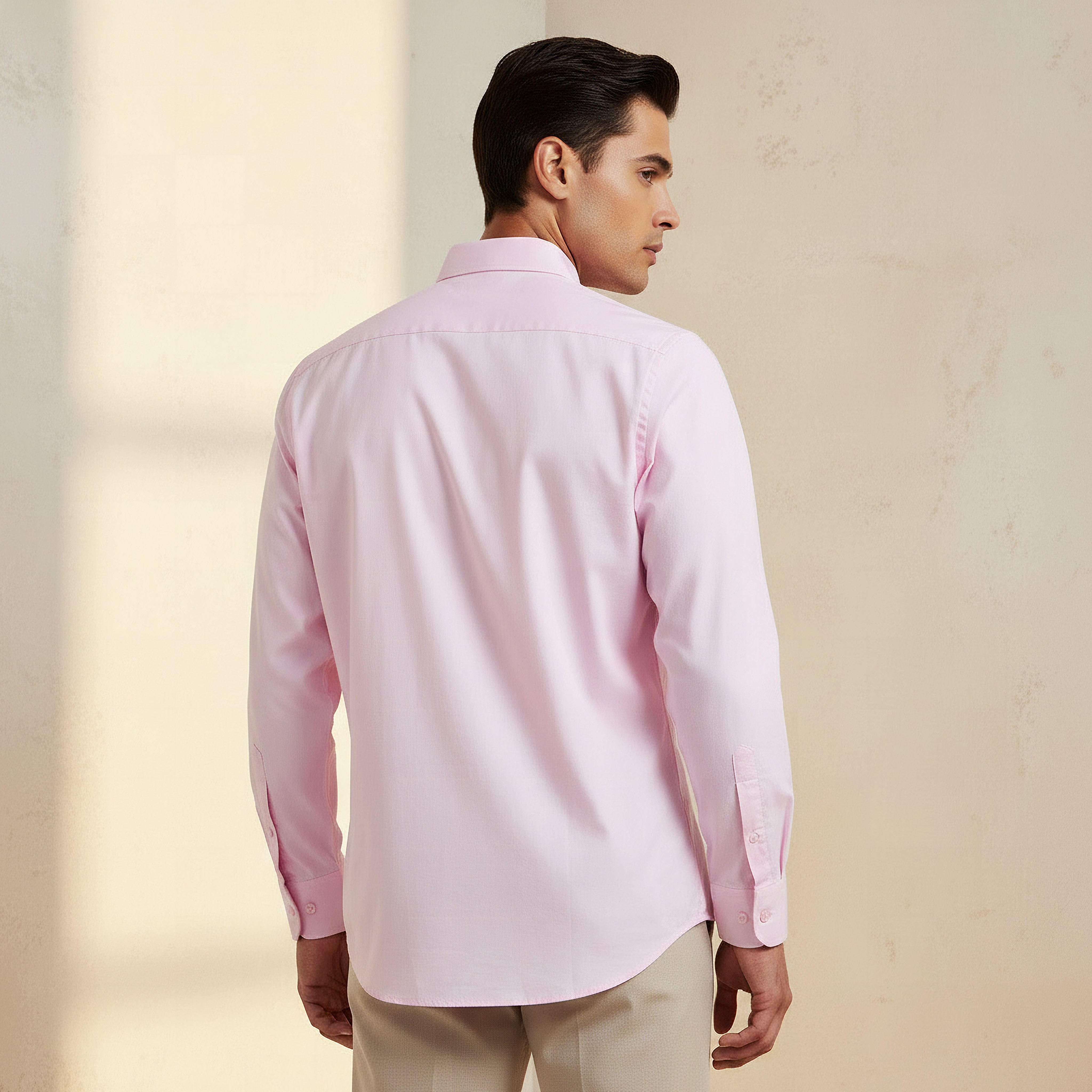 Men Regular Fit Collared Checked Long Sleeves Philaphil Shirt-men-clothing-shirts-image-4