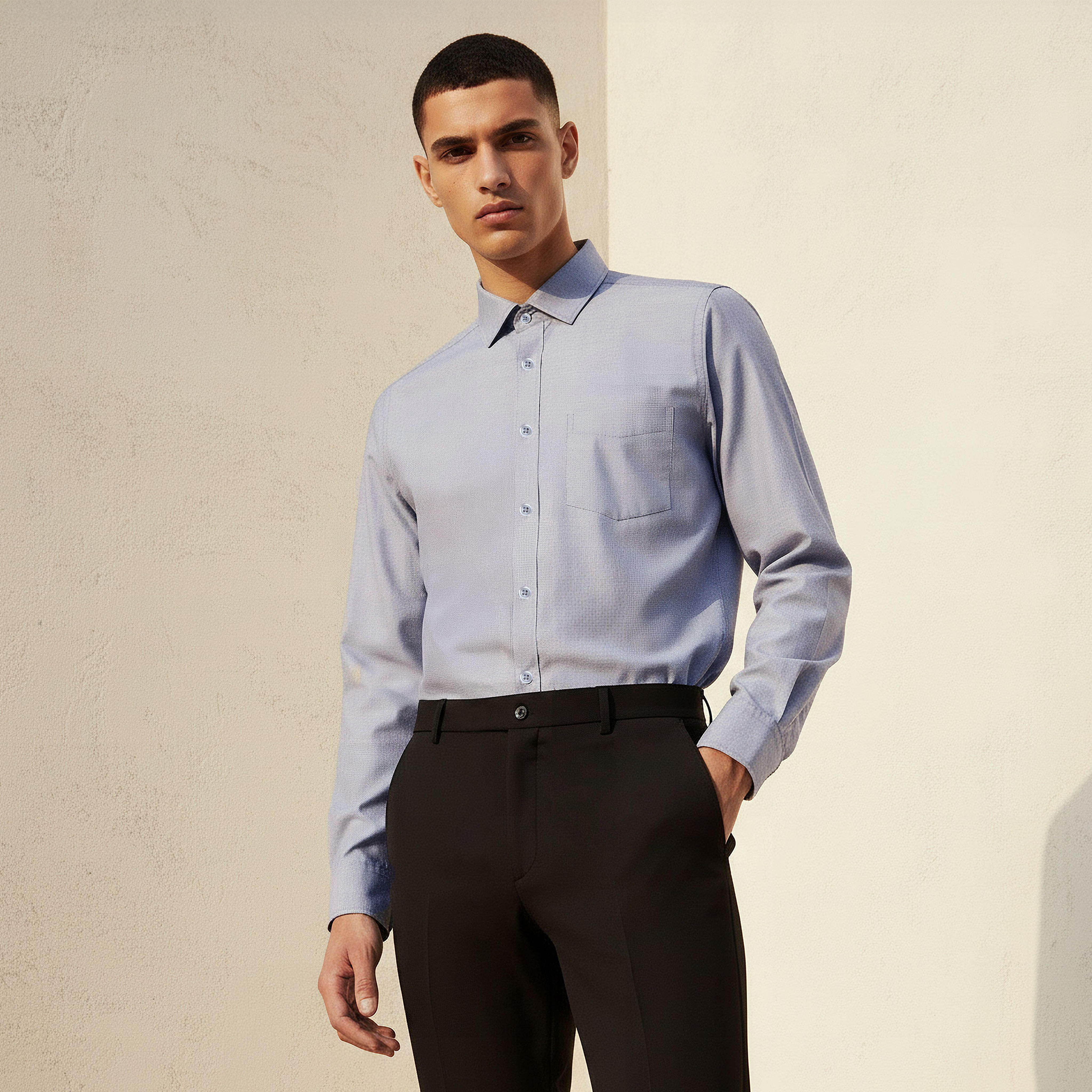 Men Regular Fit Collared Checked Long Sleeves Philaphil Shirt-PROMO_SP_KSA_6_BUY3FORSAR119_130625-image-1