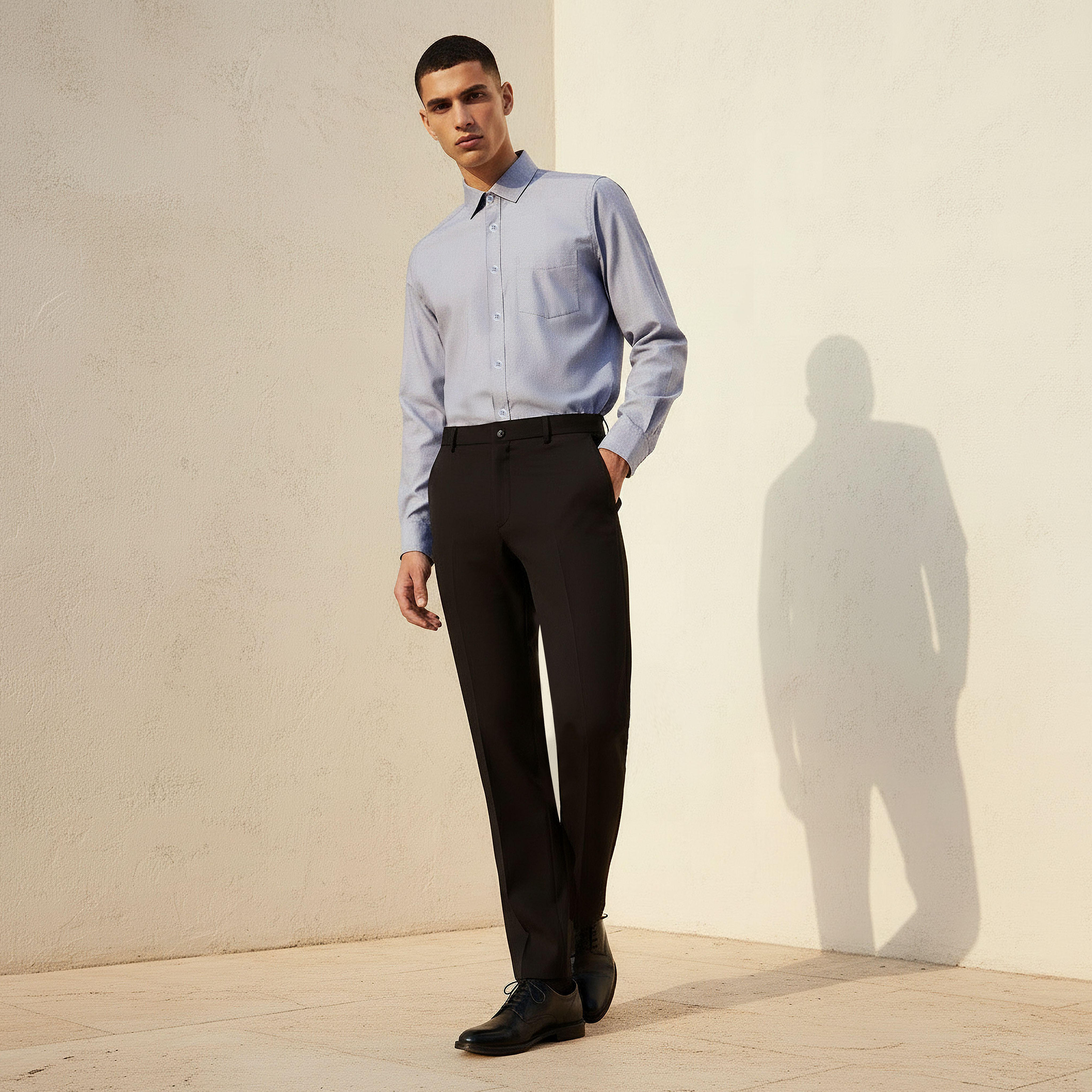 Men Regular Fit Collared Checked Long Sleeves Philaphil Shirt-PROMO_SP_KSA_6_BUY3FORSAR119_130625-image-3