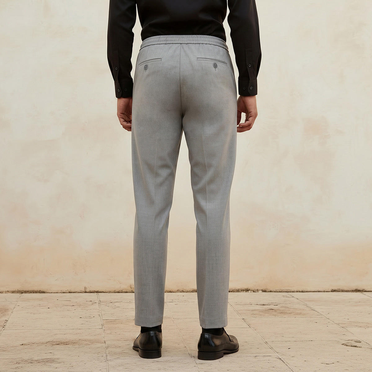 Regular Fit Flexi Waist Formal Trousers-men-clothing-bottoms-trousersandchinos-trousers-image-4
