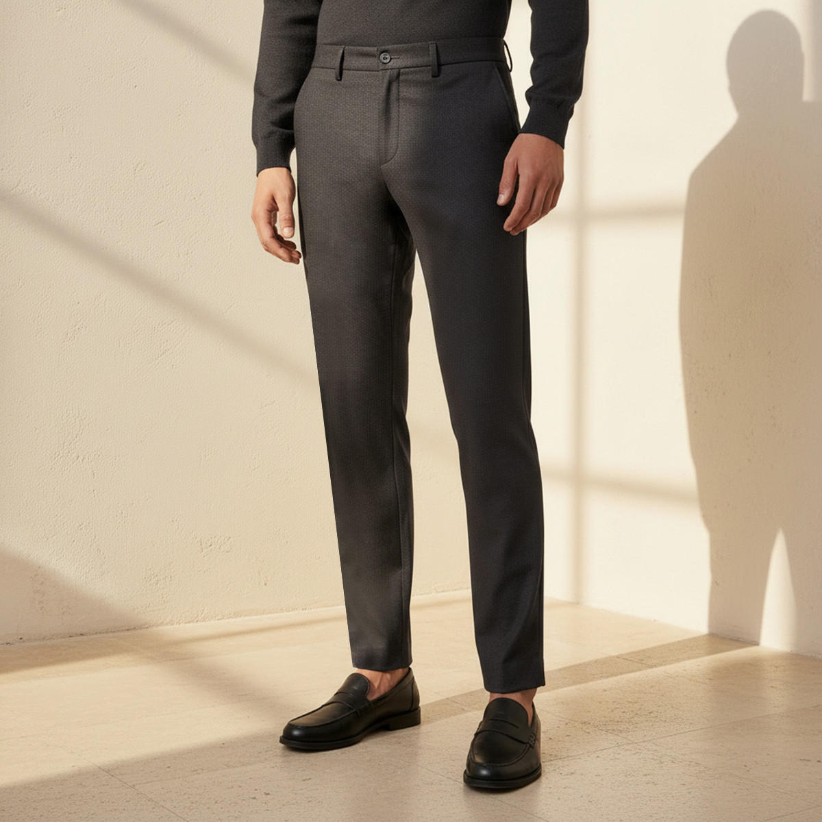 بنطلون رسمي بقصّة سليم للرجال-men-clothing-bottoms-trousersandchinos-trousers-image-1